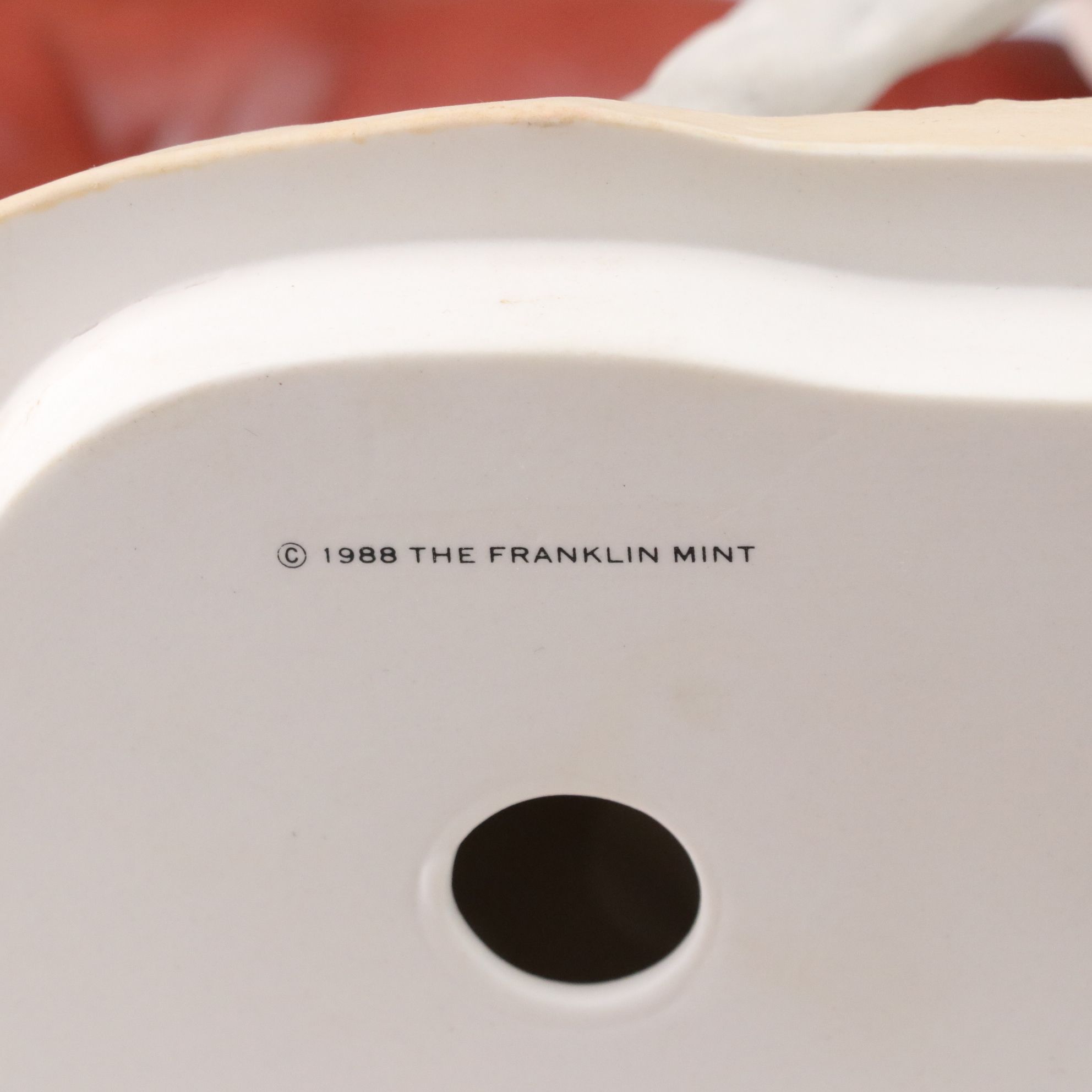 Franklin Mint Hand-Painted Porcelain Figurine "Racing the Wind" and Kaiser Horse