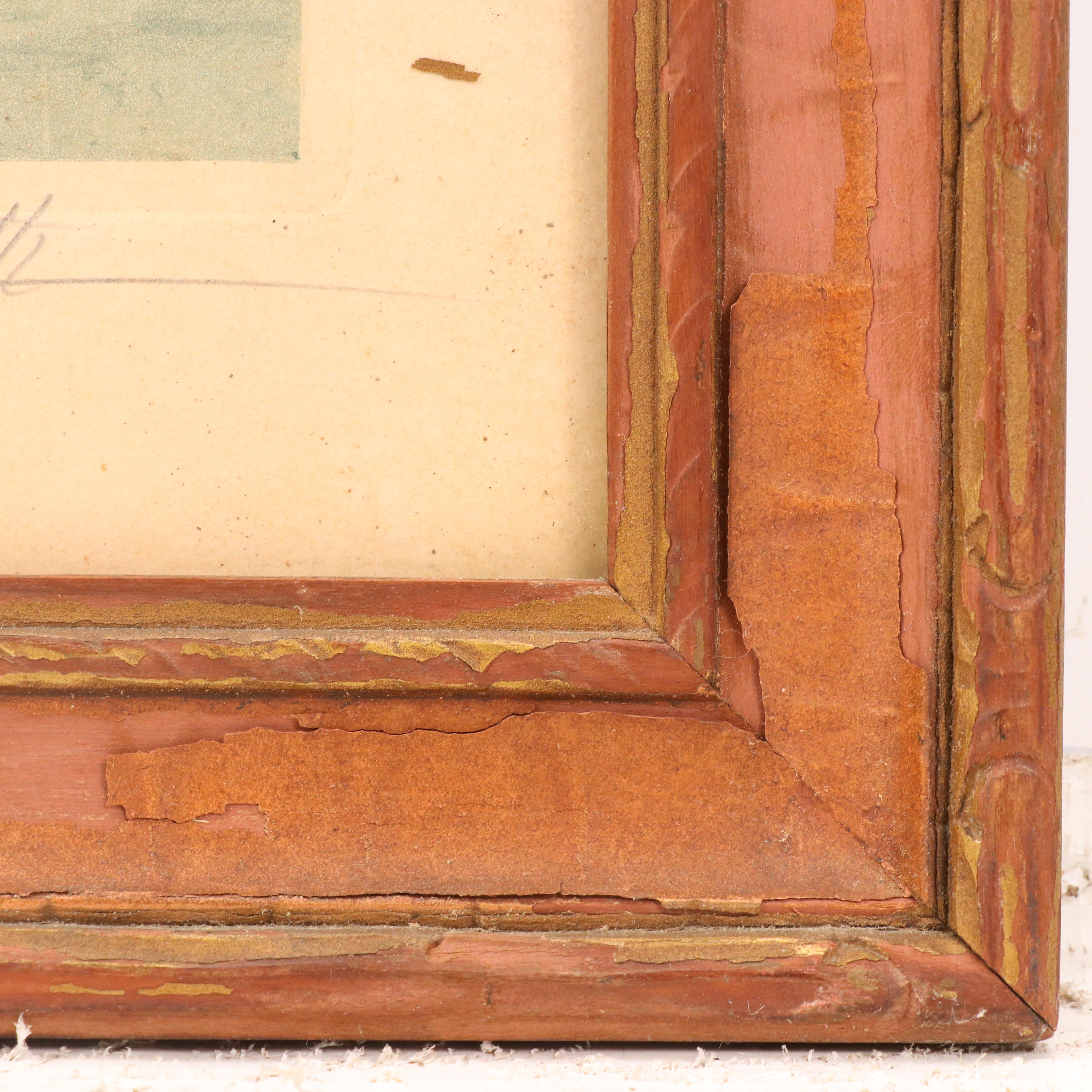 Francis Roth Landscape Color Etching, Early 20th Century