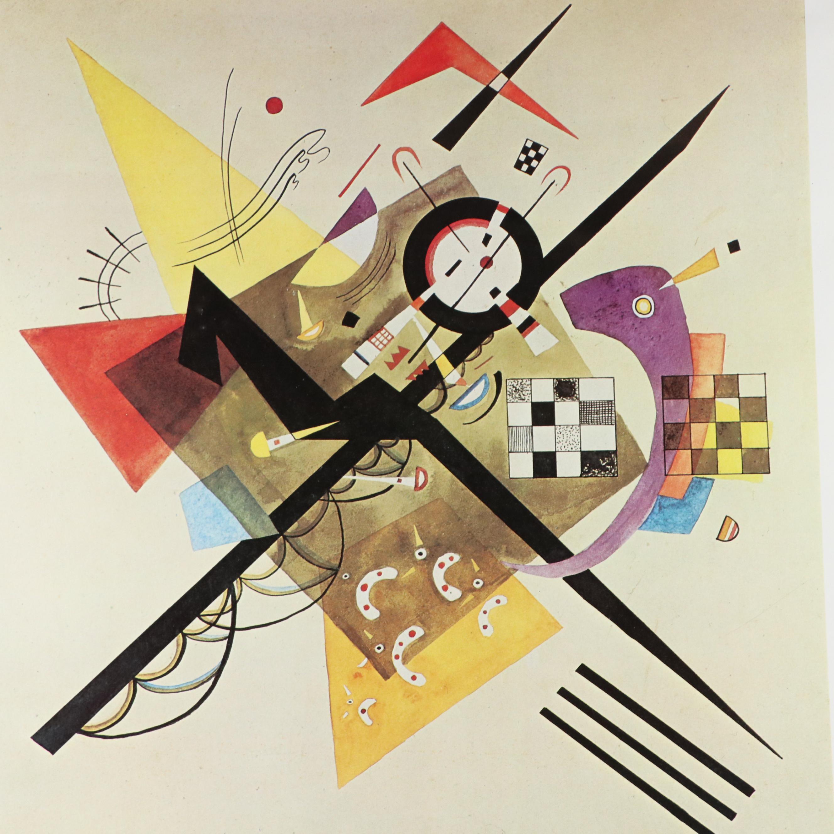 Offset Lithograph Poster After Wassily Kandinsky "On White II"