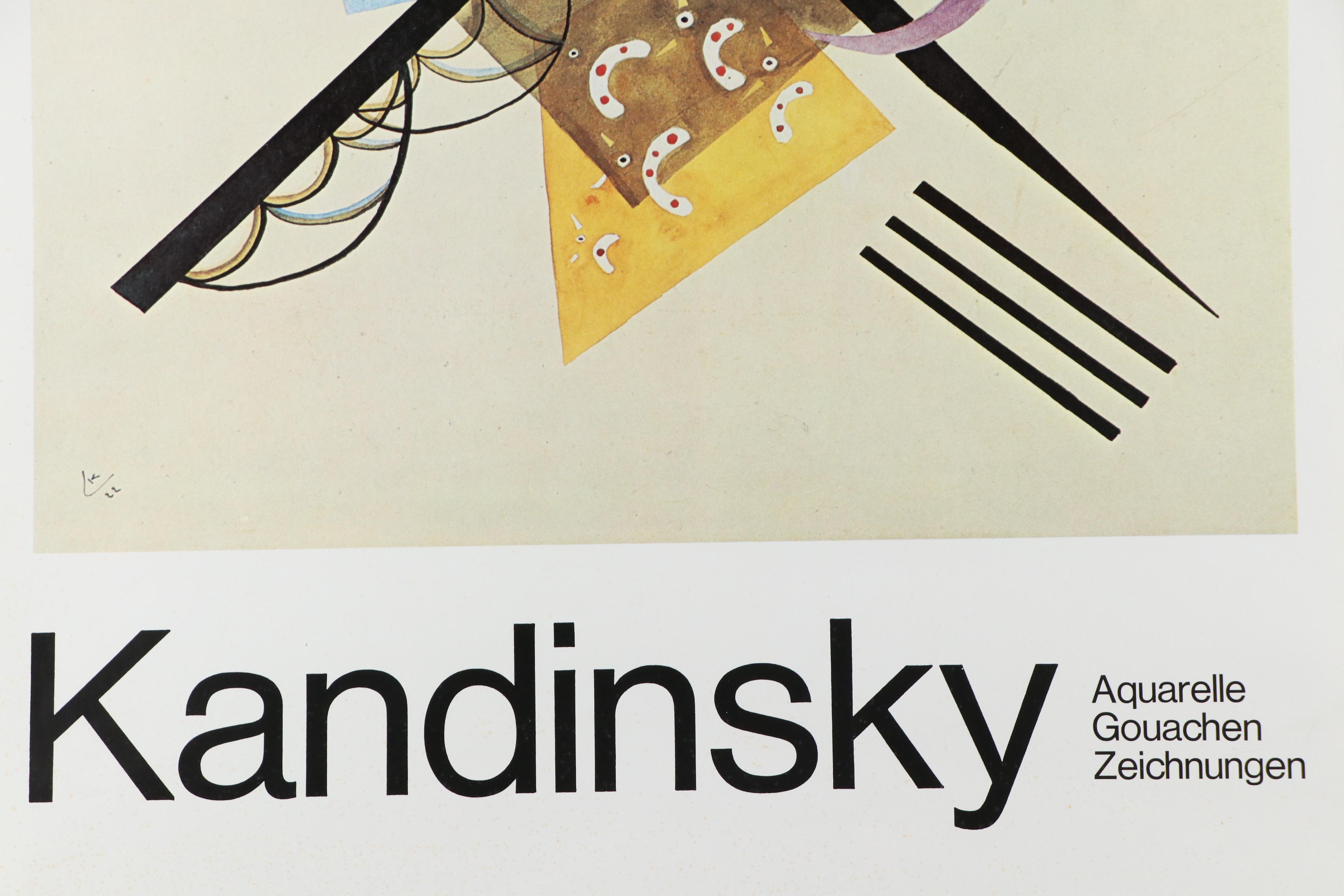 Offset Lithograph Poster After Wassily Kandinsky "On White II"