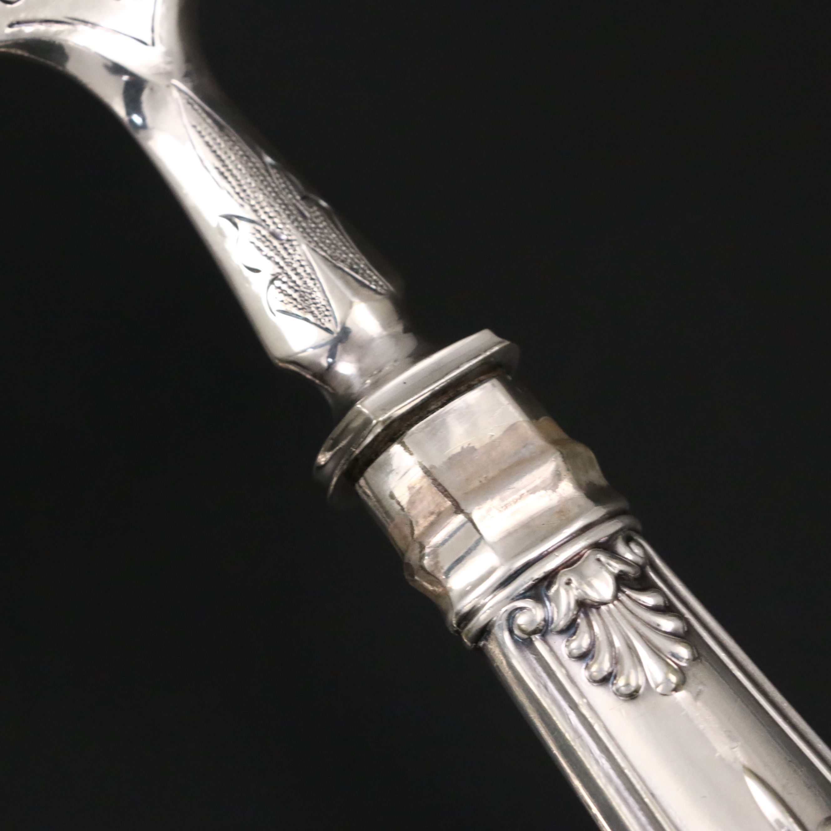 Victorian Thomas Turner & Co Silver Plate Queens Handle Fish Serving Set