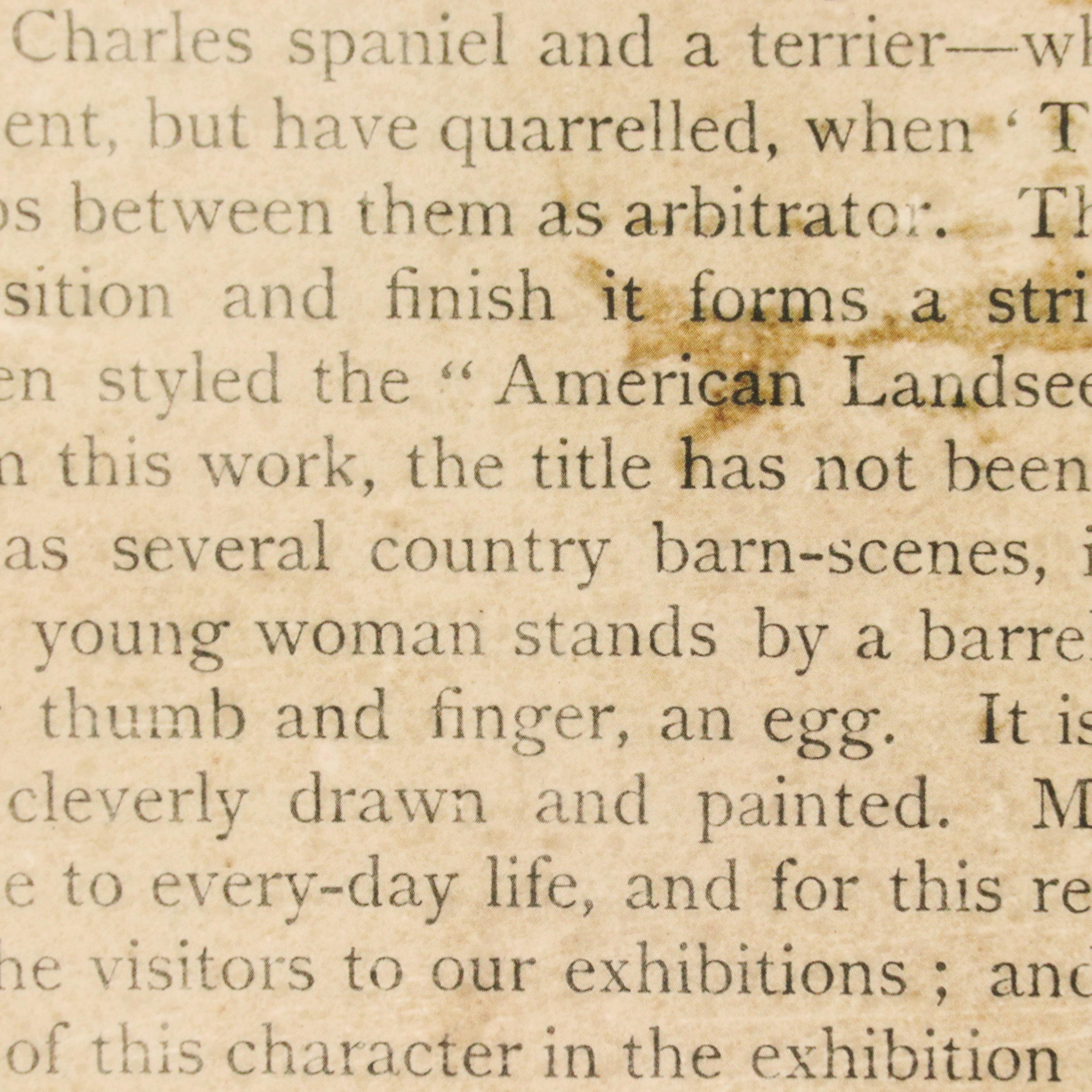 Offset Lithographic Composition of Stork Over Art Journal