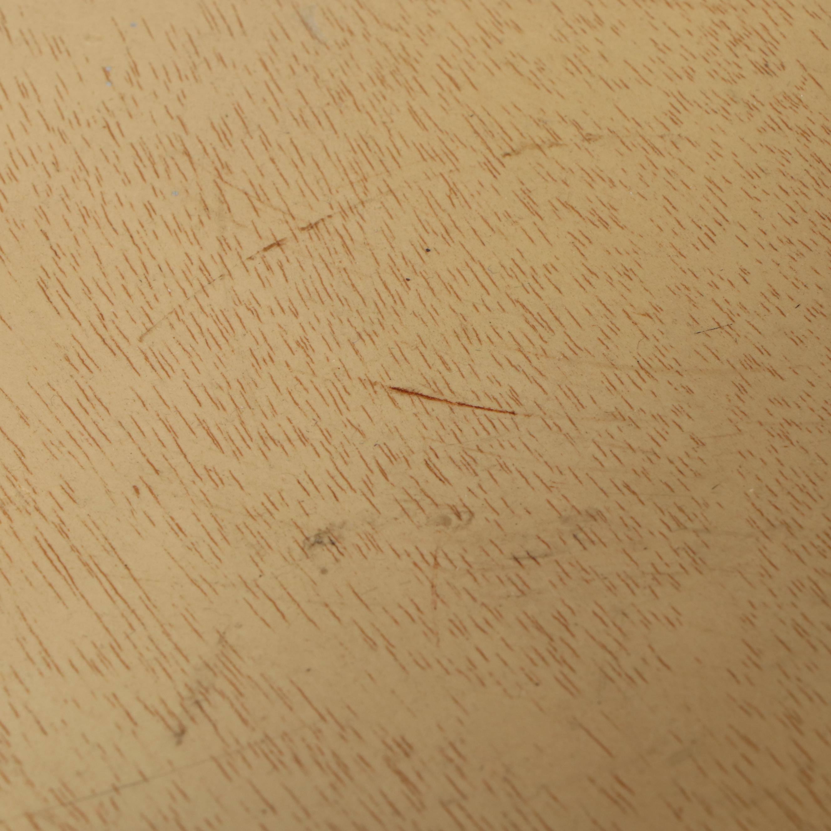 Mid Century Modern Blonde Wood Headboard and Nightstand