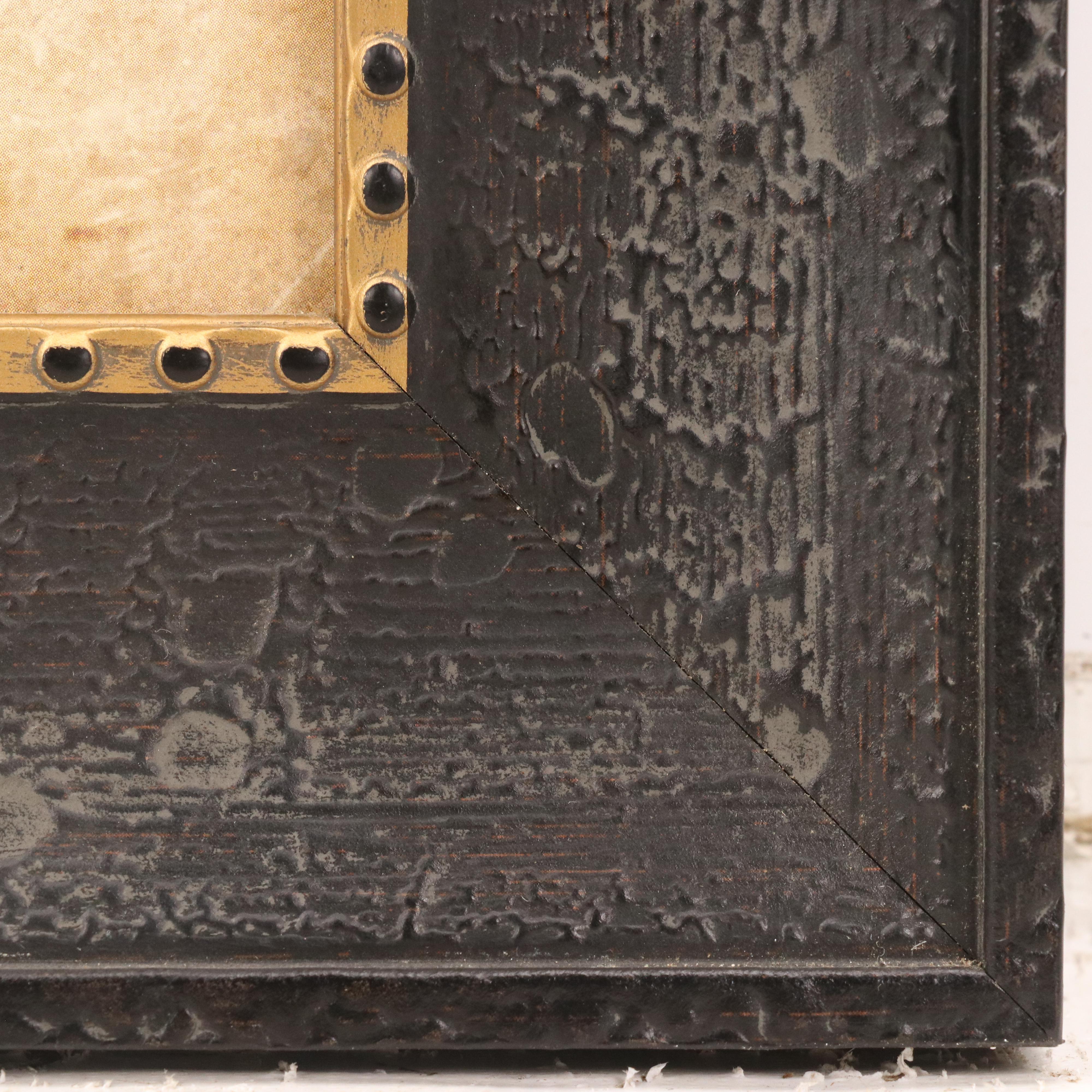 Offset Lithographic Composition of Stork Over Art Journal