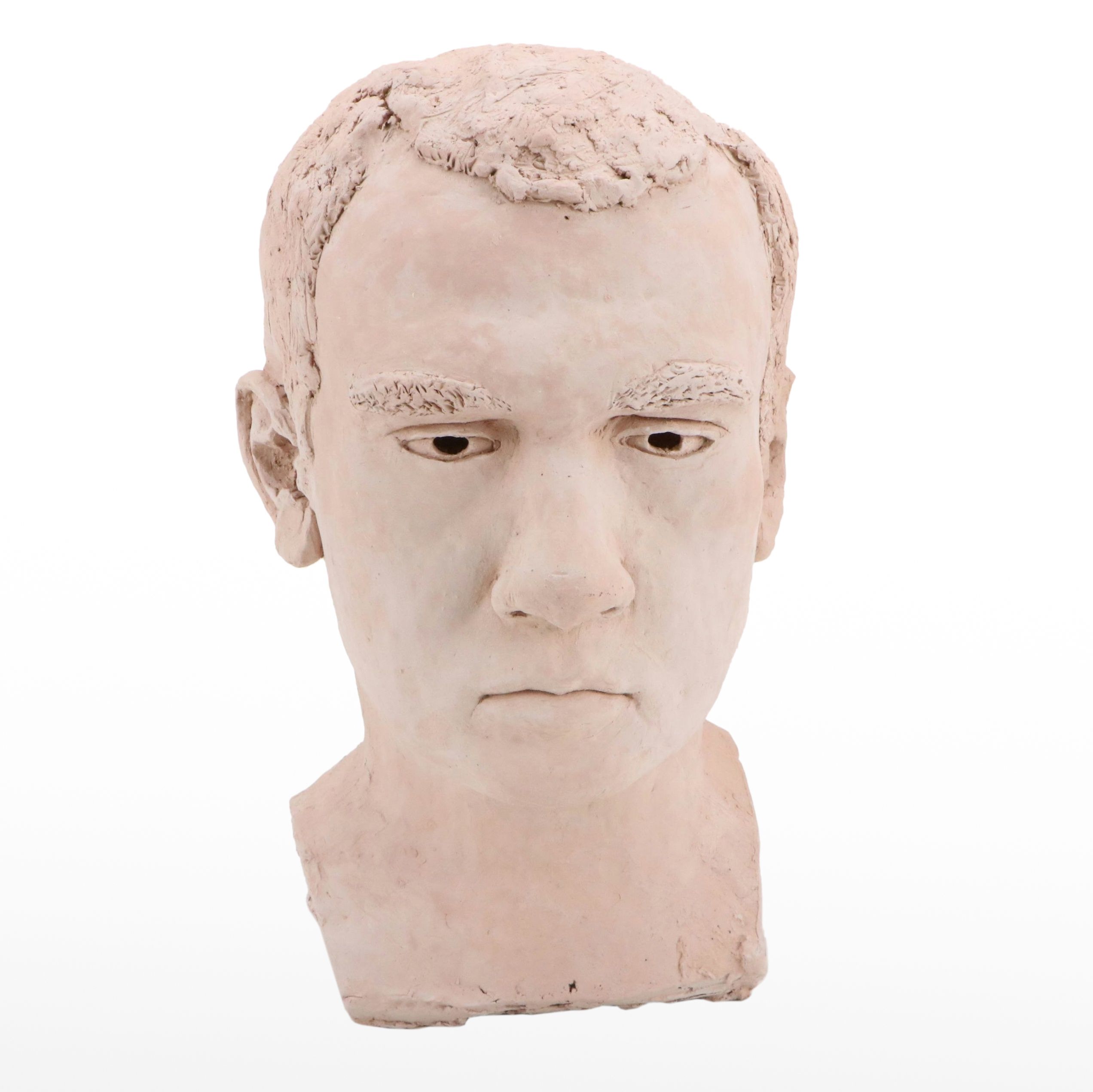 Plaster Bust of a Male