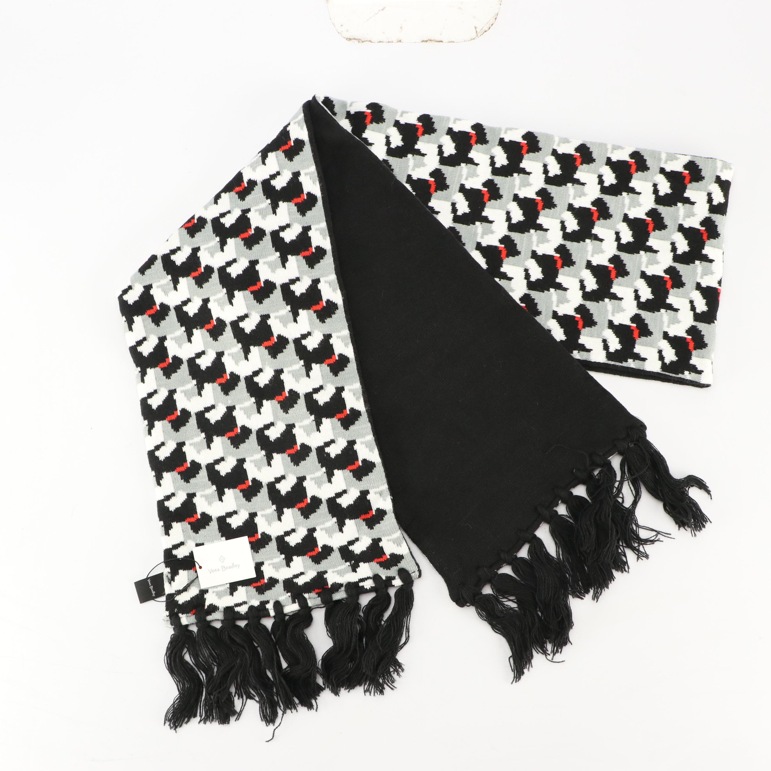 Vera Bradley and Radley Scottish Terrier Scarves with Hat and Travel Pouch