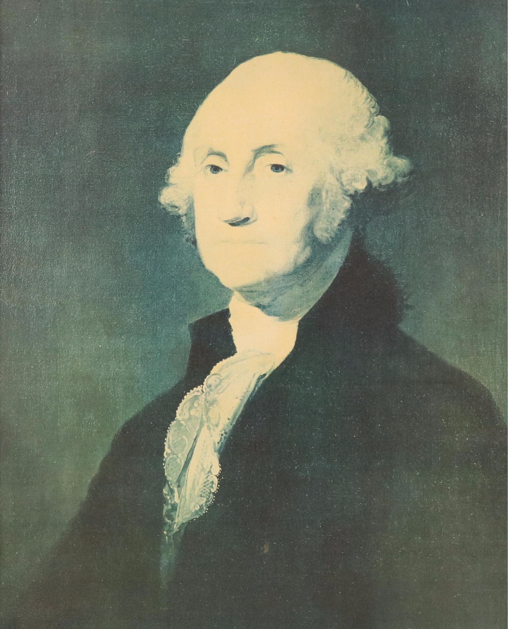 Offset Lithograph of Landsdowne Portrait of George Washington
