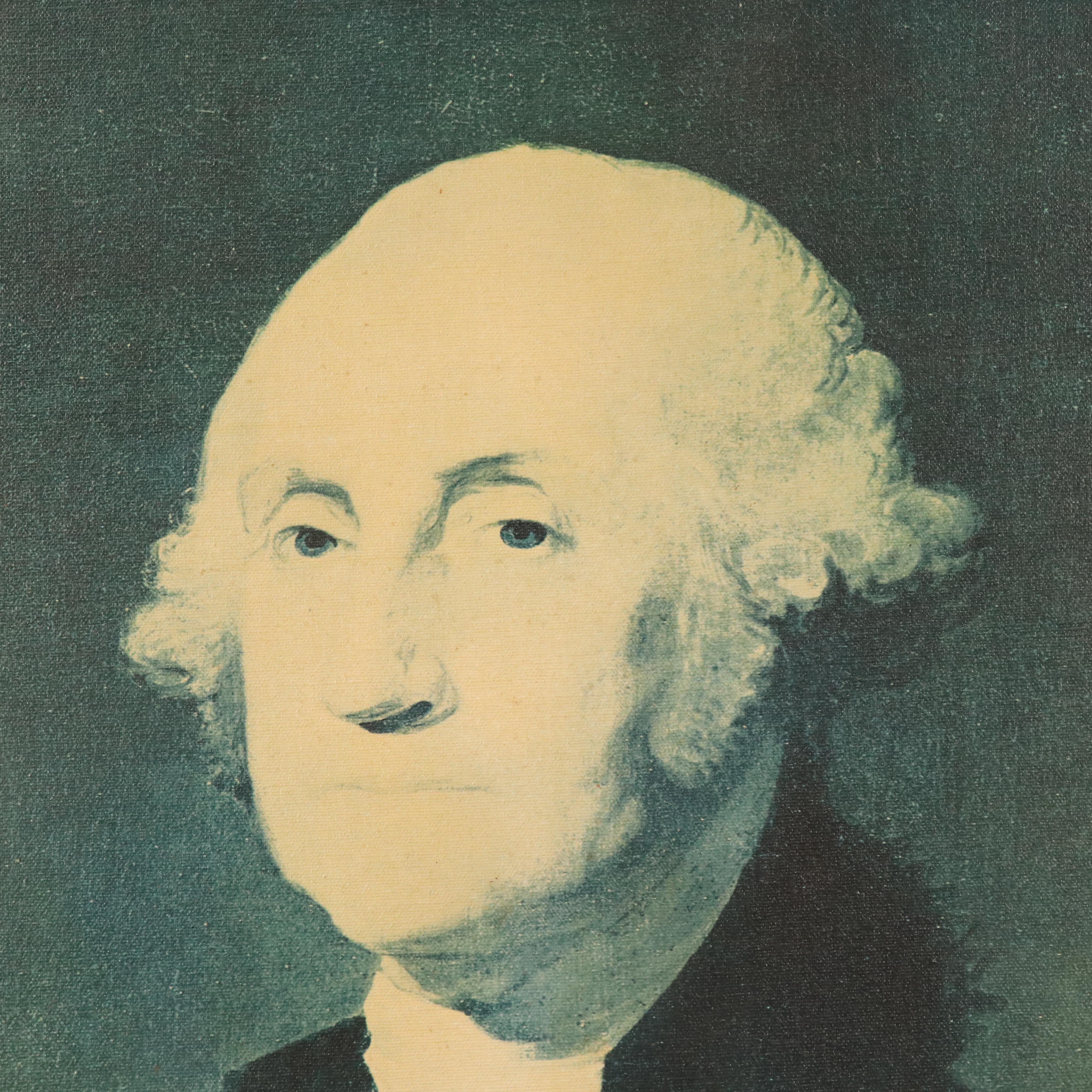 Offset Lithograph of Landsdowne Portrait of George Washington