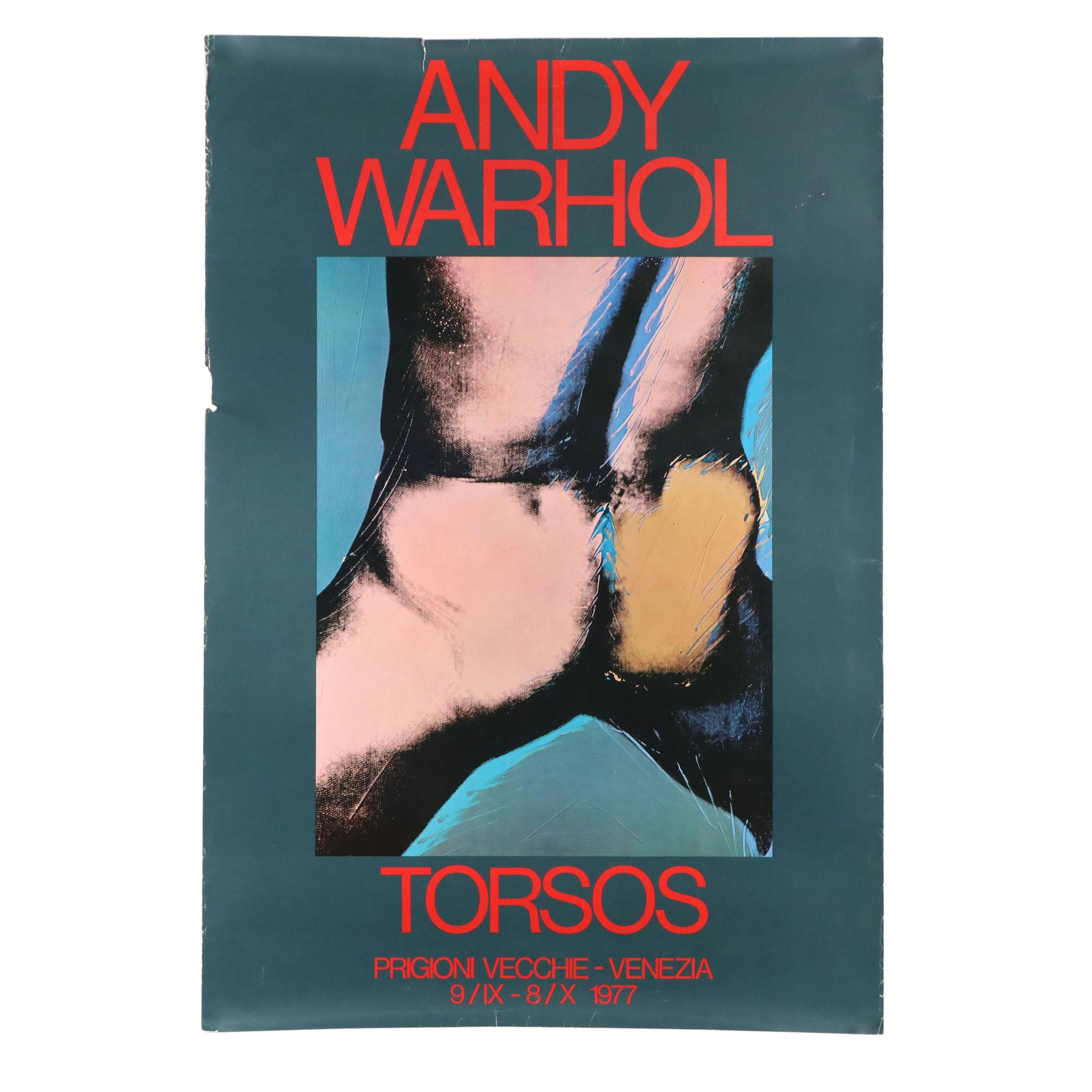 Andy Warhol "Torsos" Venice Exhibition Poster, 1977