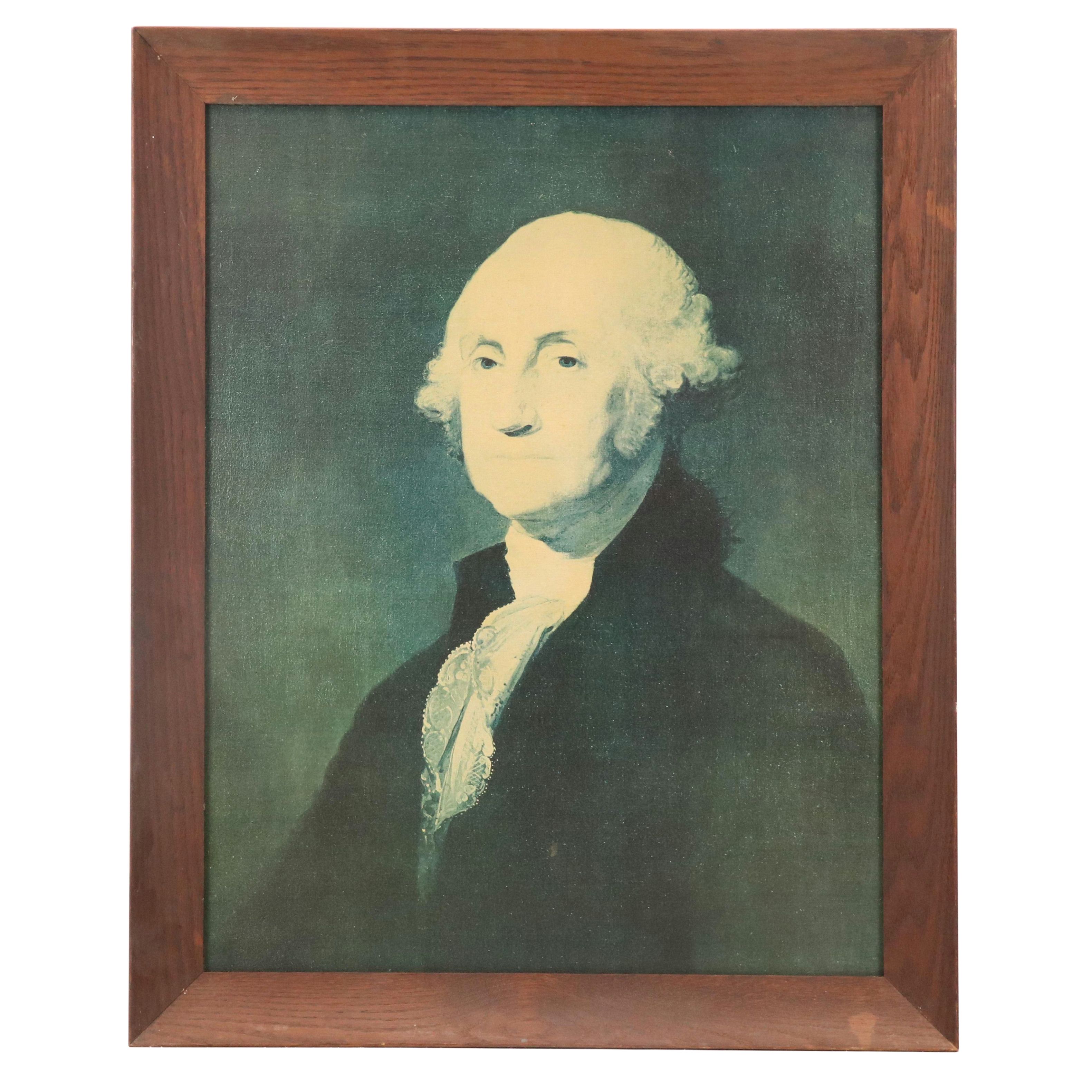 Offset Lithograph of Landsdowne Portrait of George Washington