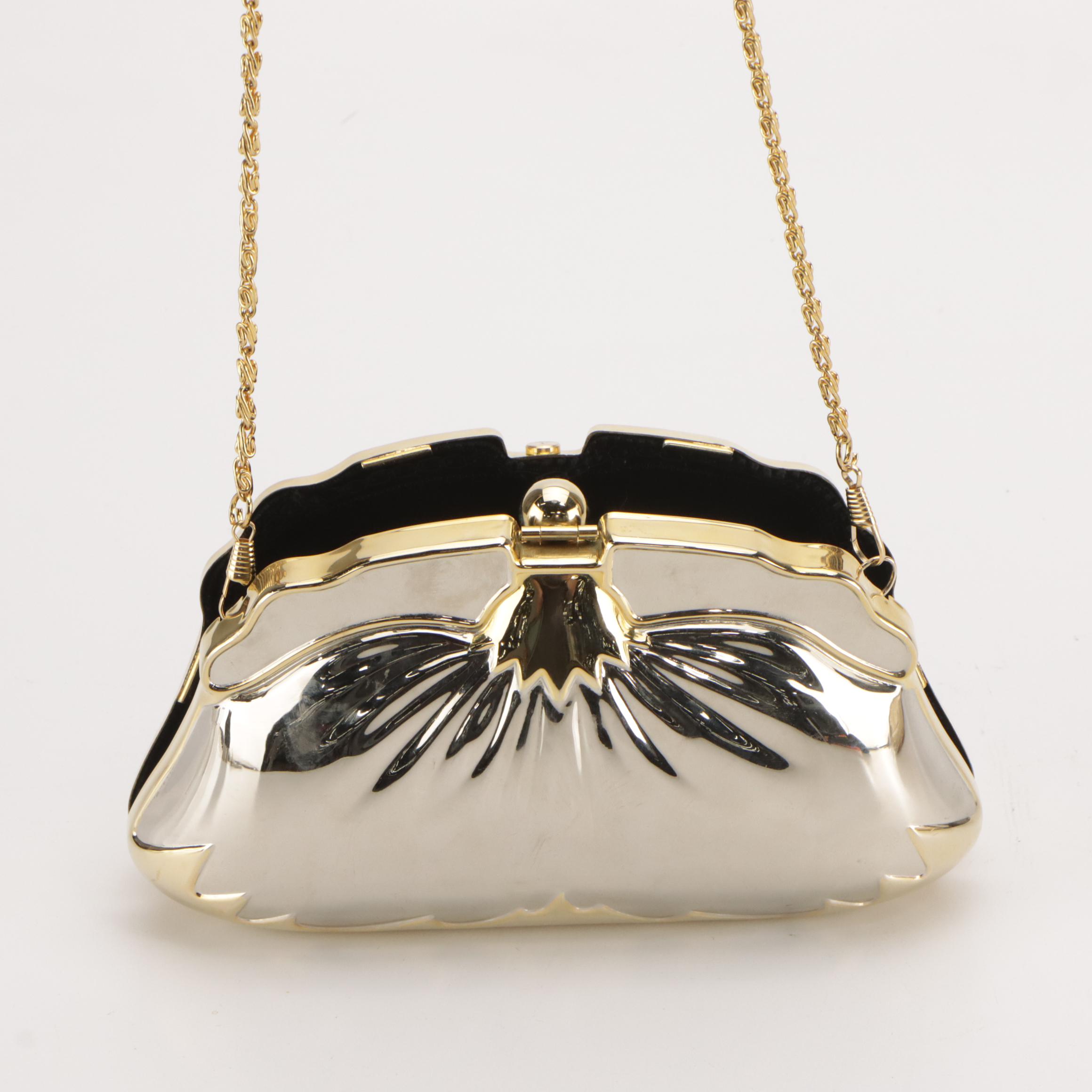 Valerie Stevens Rabbit Fur Bag, Cynthia Rowley Leather/Crystal Clutch, and More