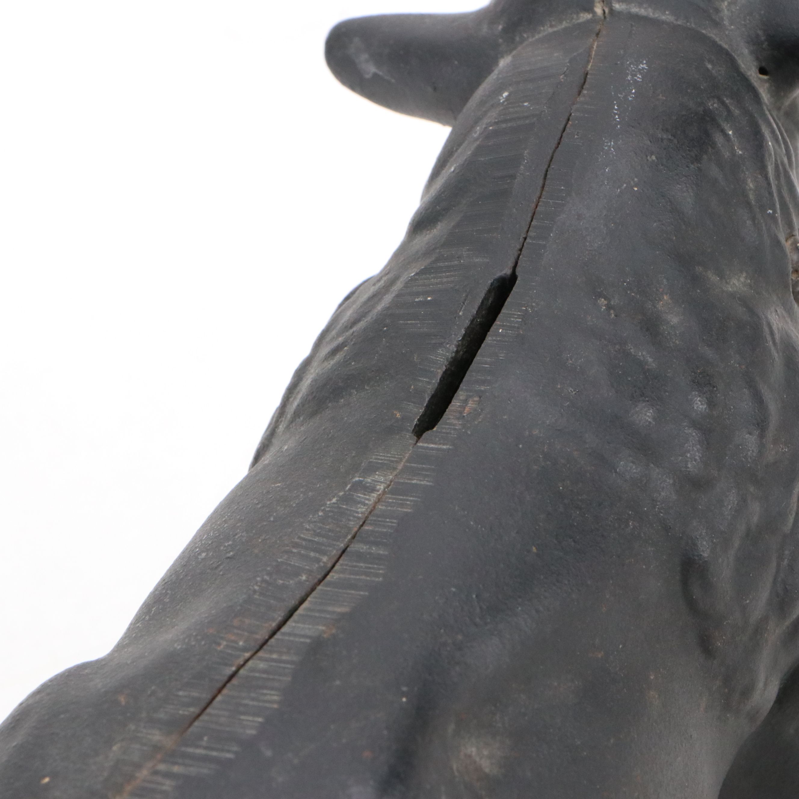 Painted Cast Iron Bull and Cow Coin Banks