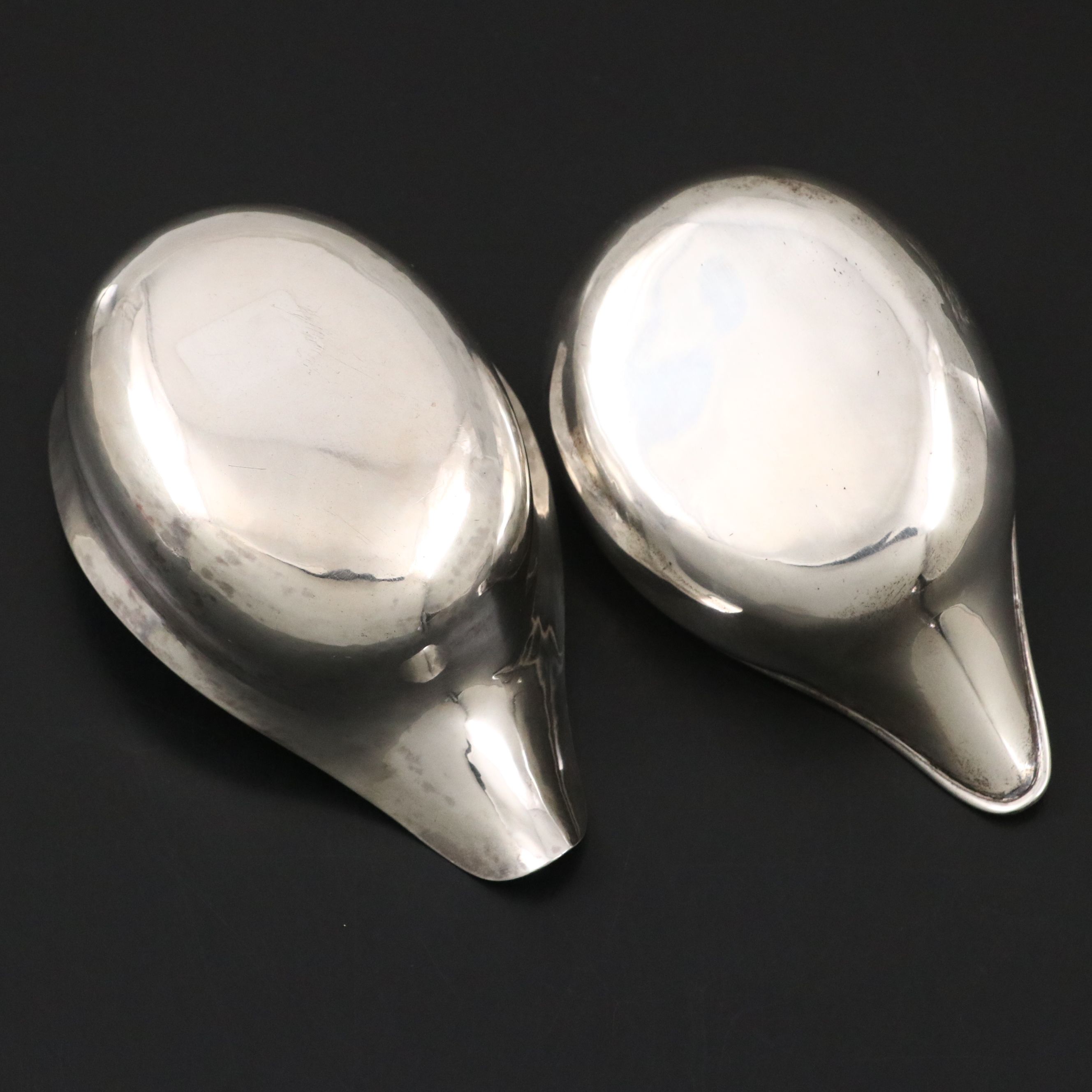 Georgian Sterling Silver Pap Boats, 1794 and 1808