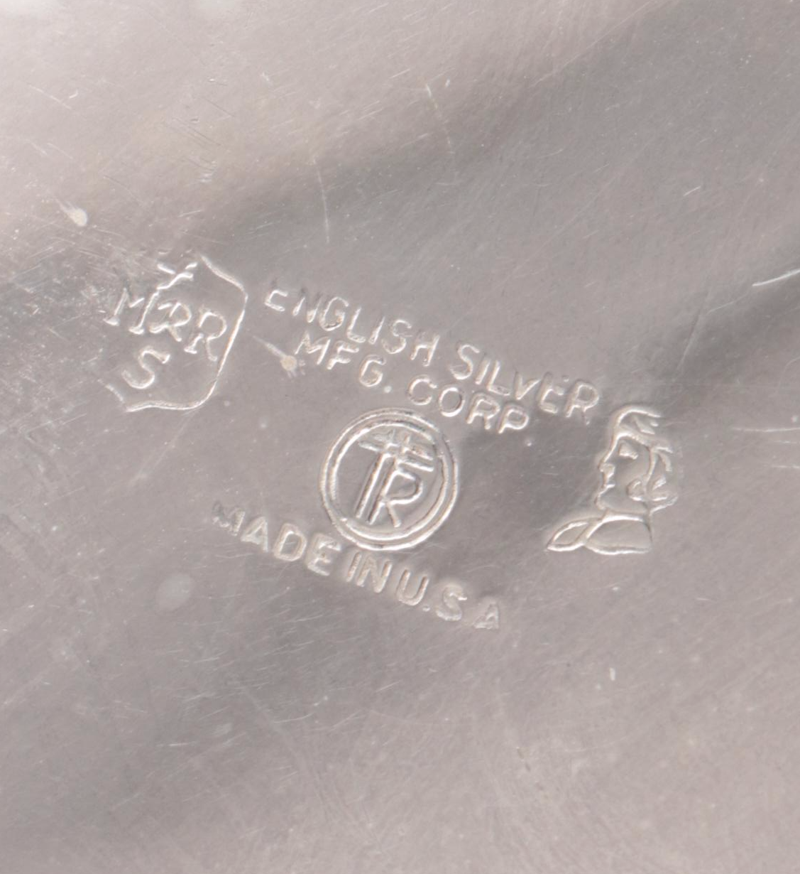 Amston Sterling Silver and Glass Coasters with Silver Plated Serveware