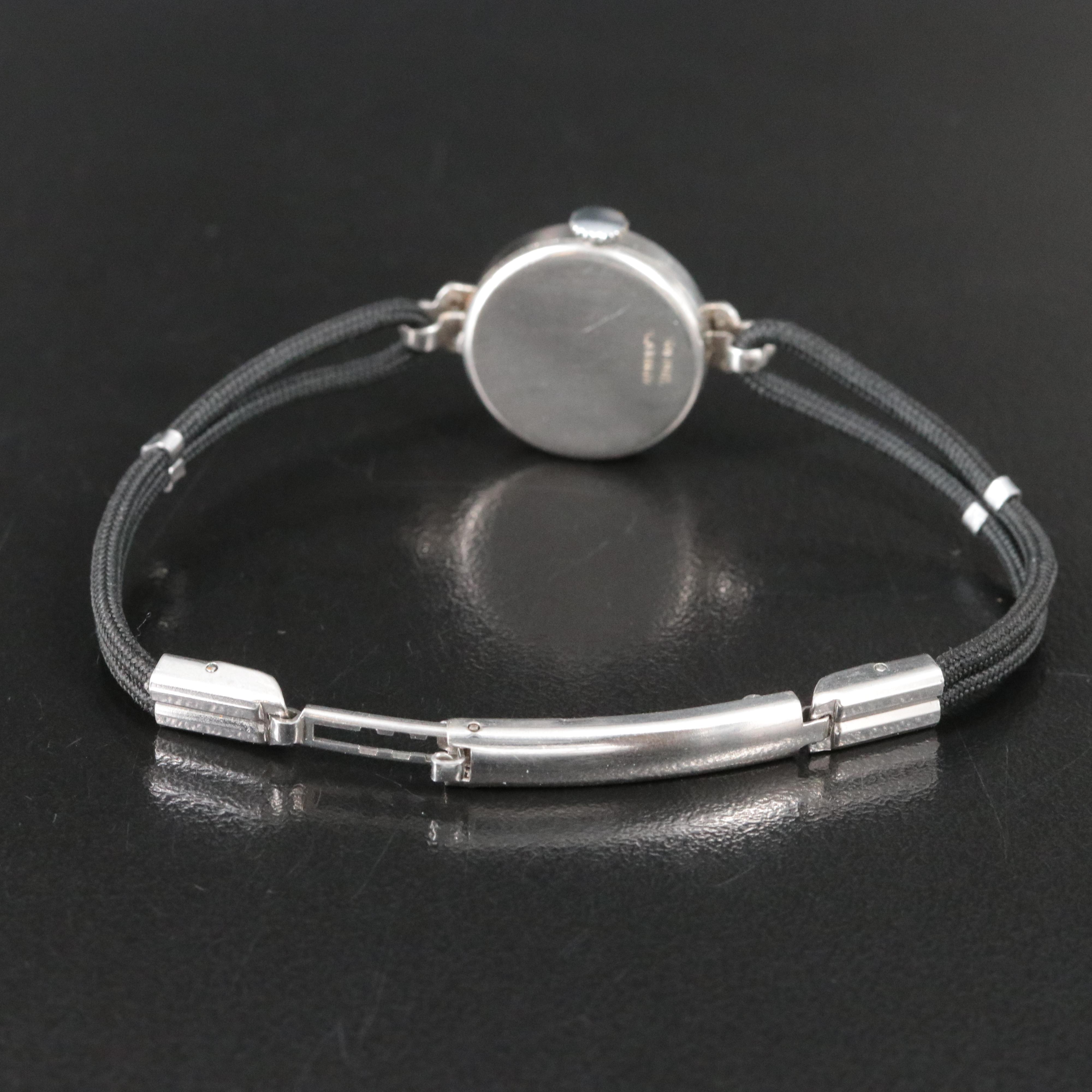 Louis Diamond and Platinum Quartz Conversion Watch