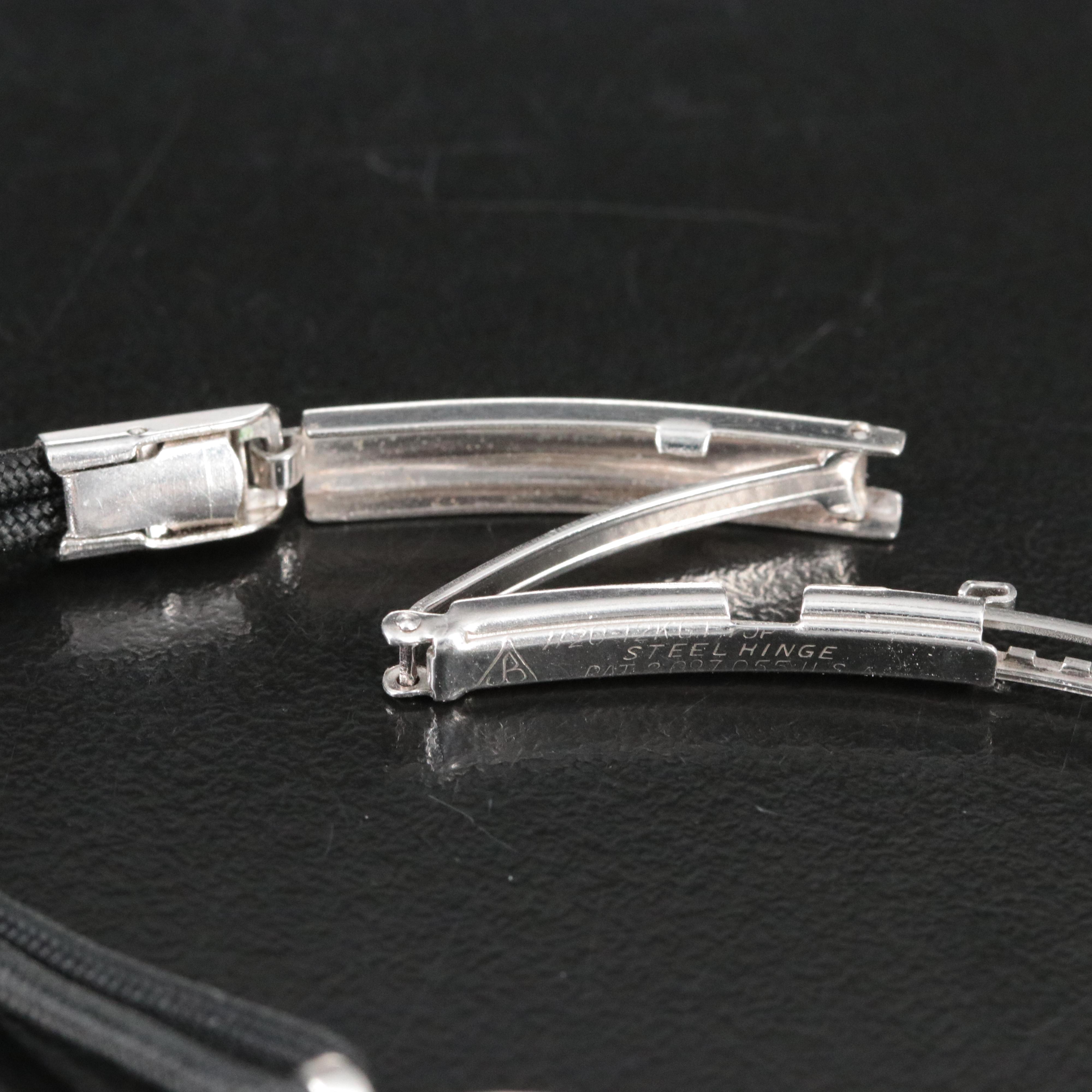 Louis Diamond and Platinum Quartz Conversion Watch