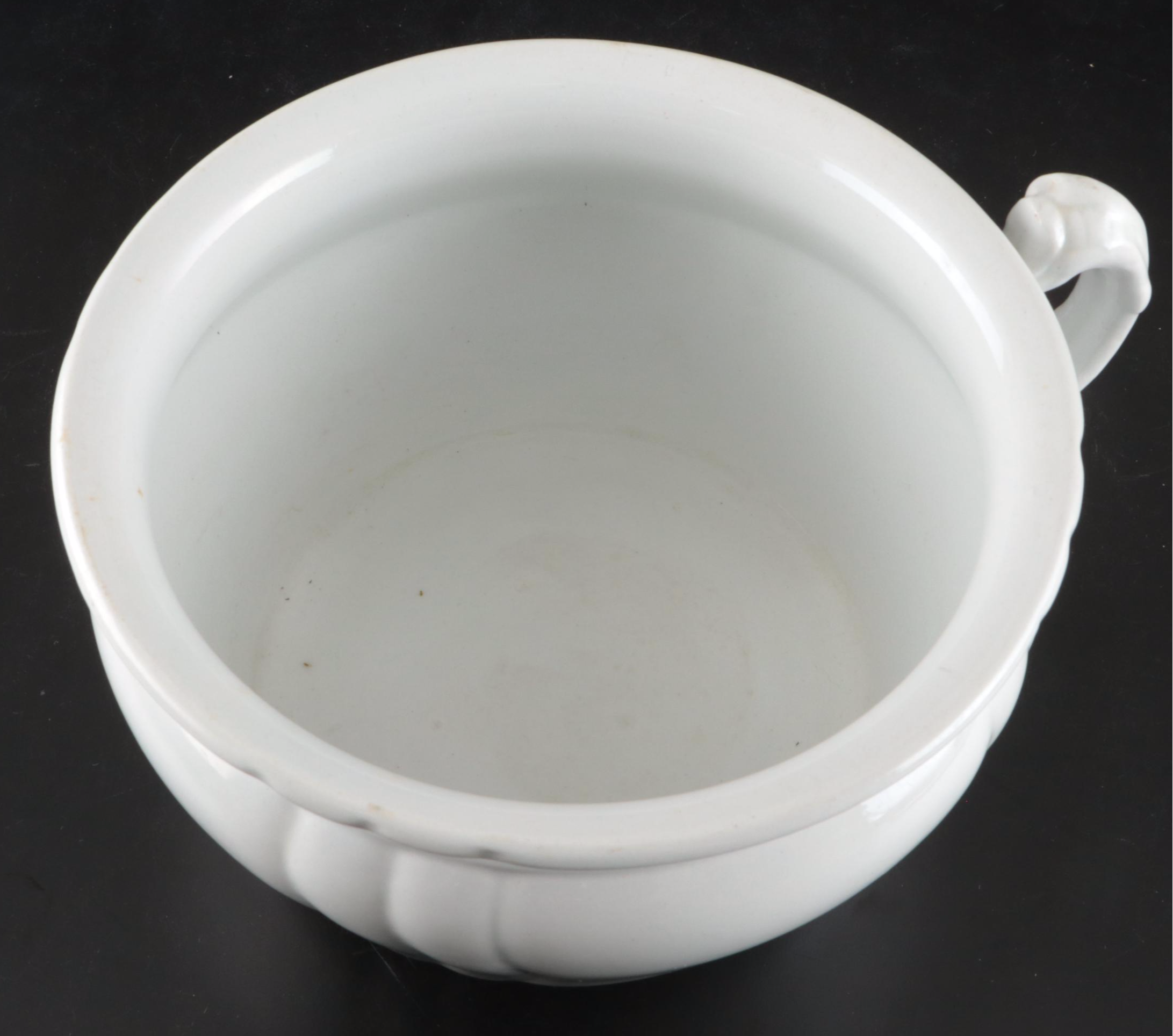 Johnson Bros. Ironstone Chamber Pot, Late 19th Century