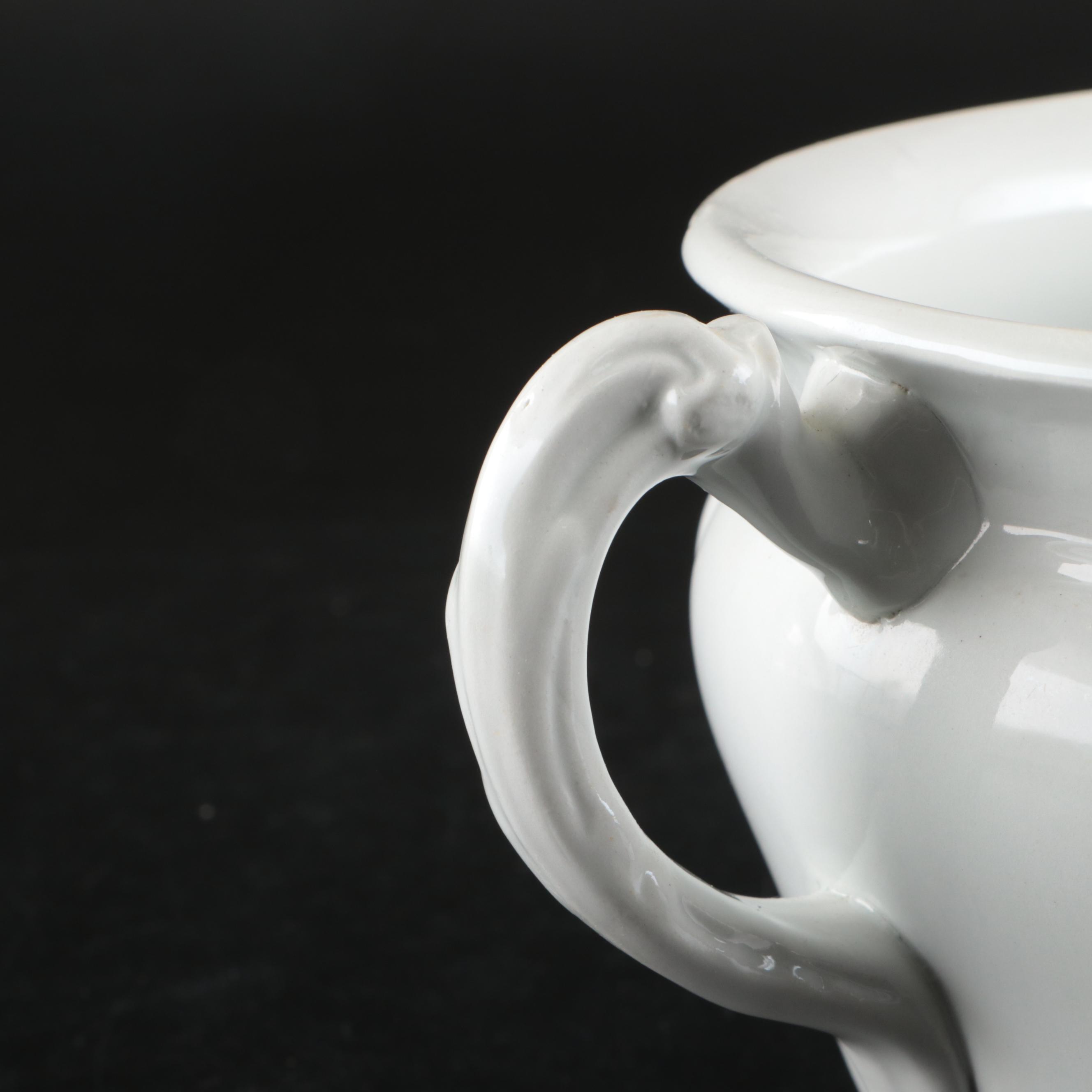 Johnson Bros. Ironstone Chamber Pot, Late 19th Century