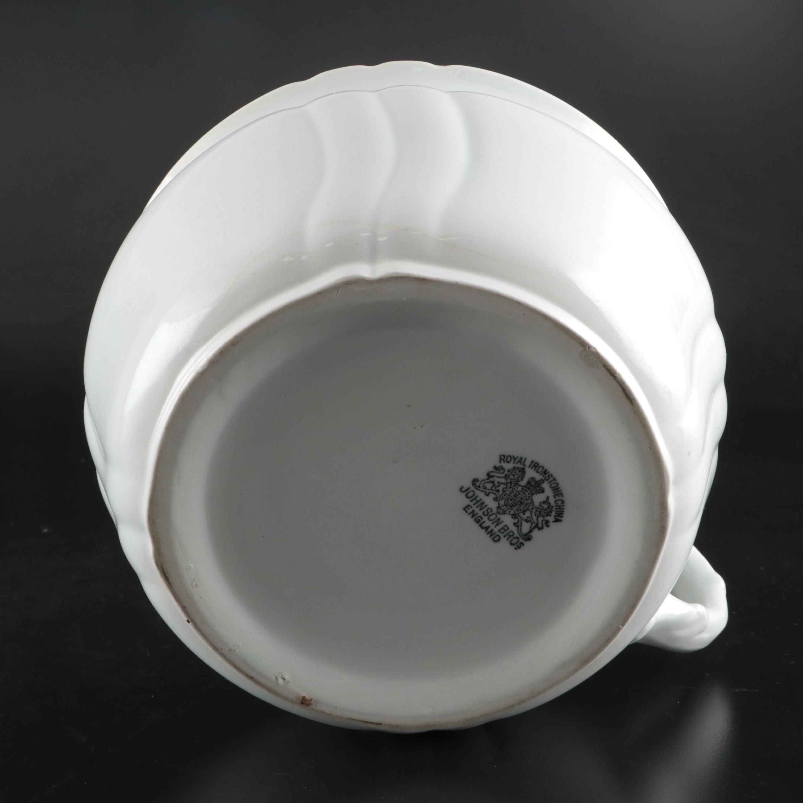 Johnson Bros. Ironstone Chamber Pot, Late 19th Century