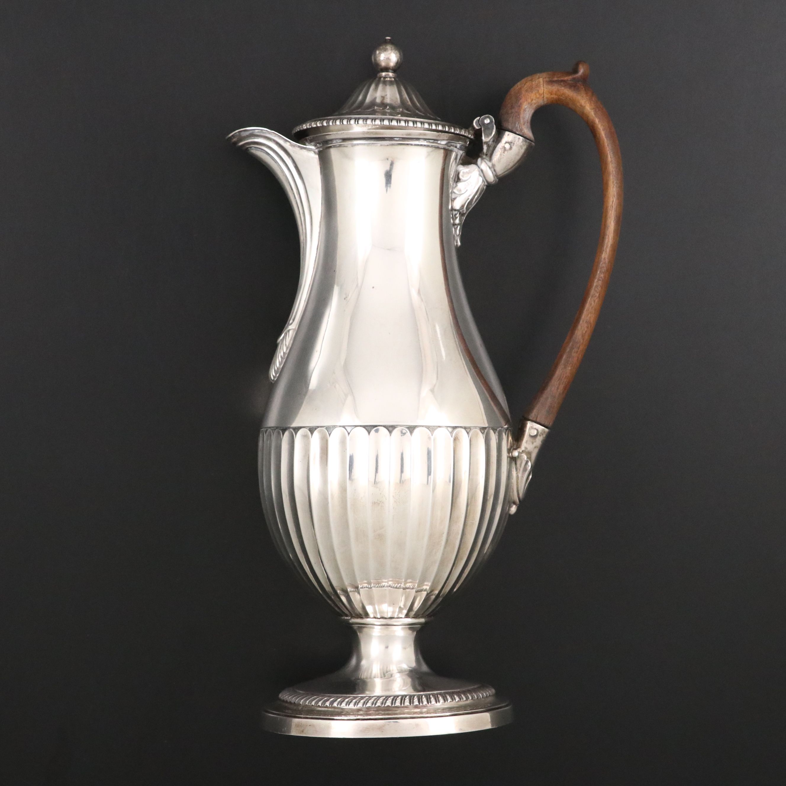 Robert Sharp George III Sterling Silver Hot Water Pot, 1796