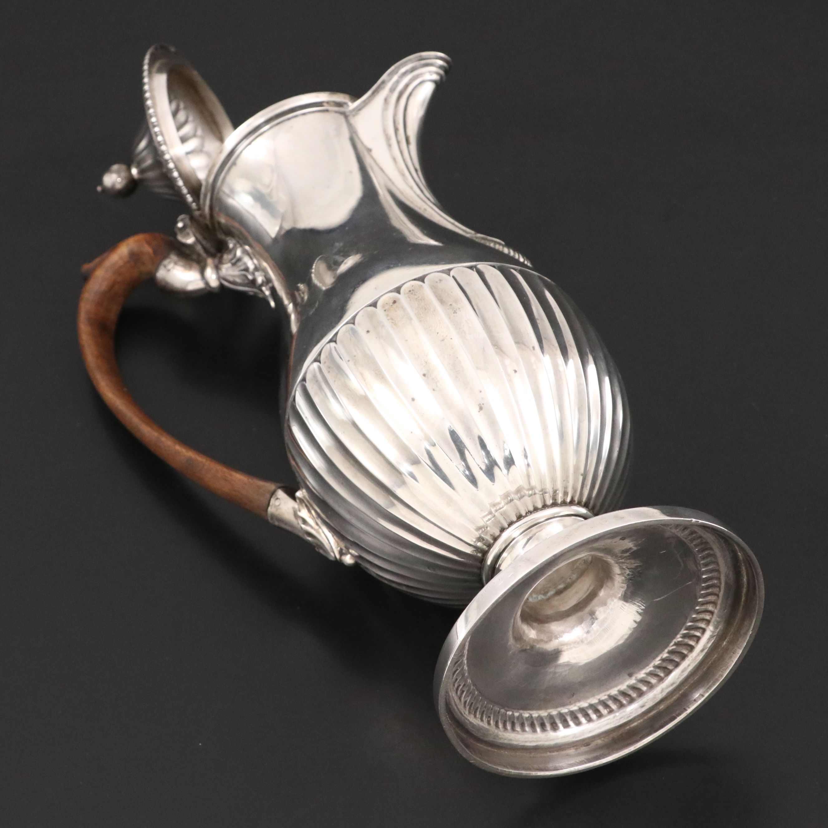 Robert Sharp George III Sterling Silver Hot Water Pot, 1796