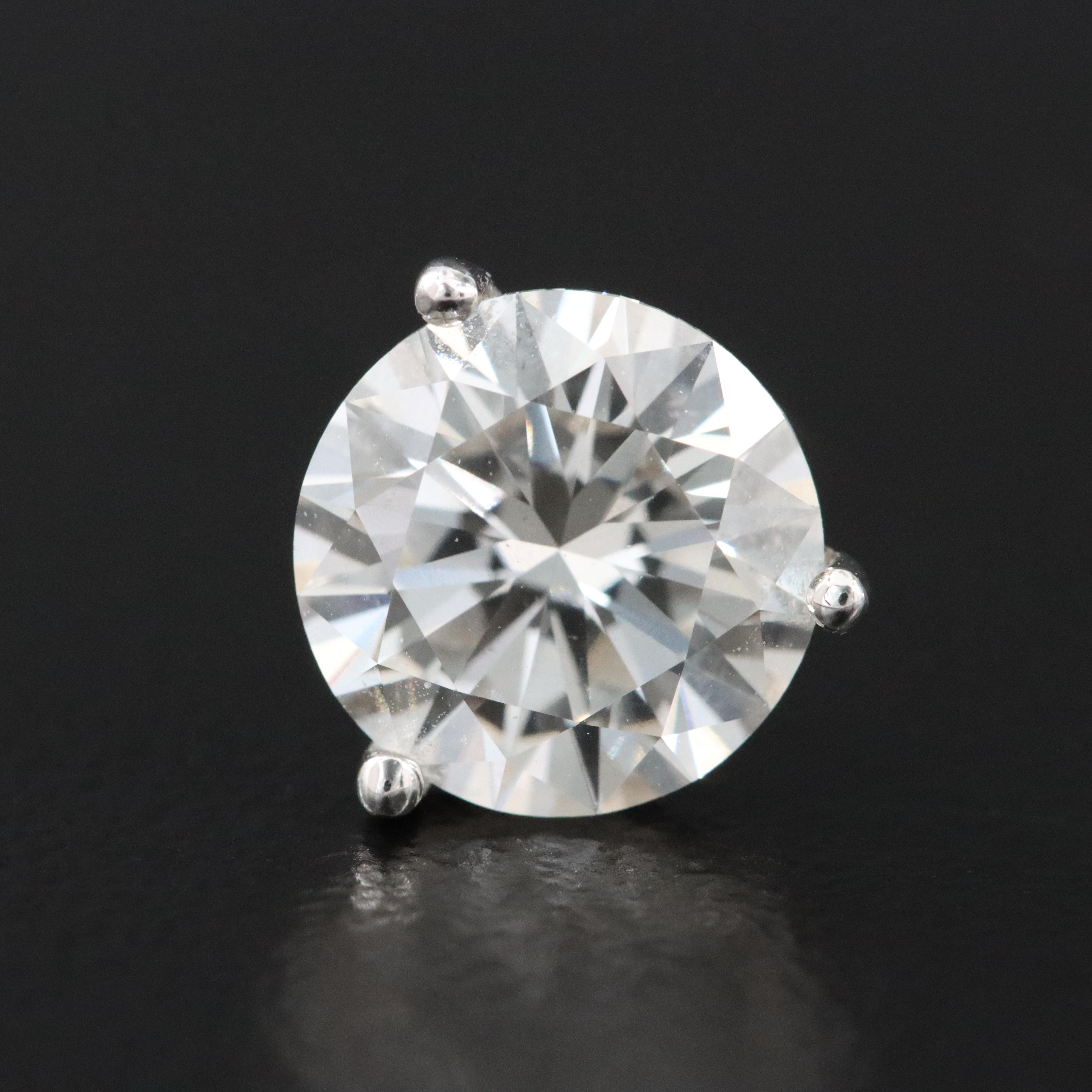 14K 4.00 CTW Lab Grown Diamond Solitaire Stud Earrings