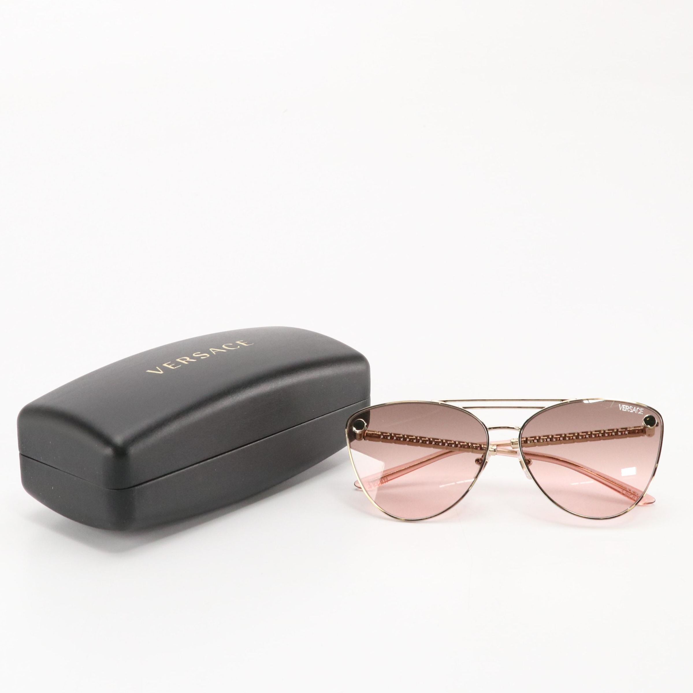 Versace OVE2267 Modified Cat-Eye Sunglasses with Case and Box