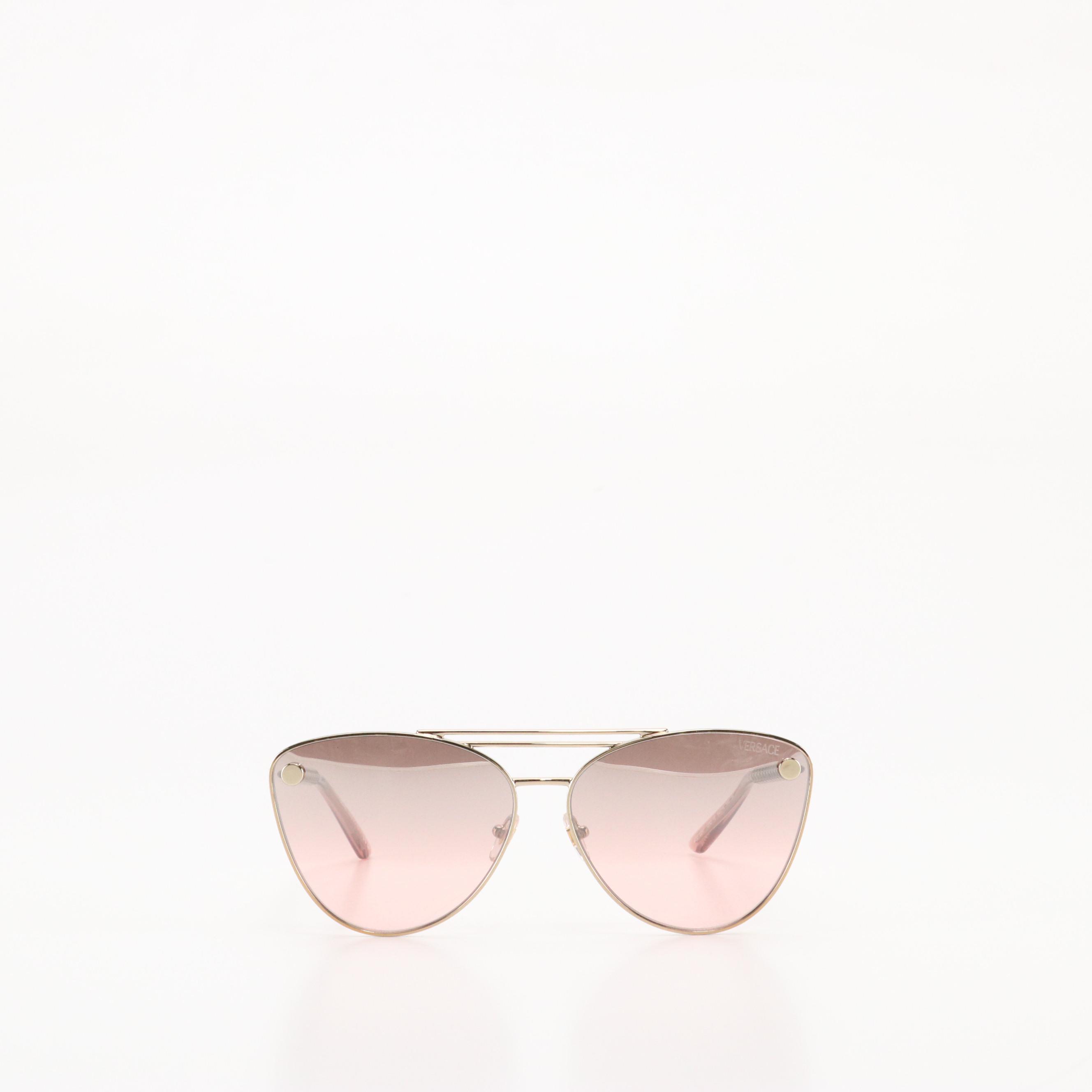 Versace OVE2267 Modified Cat-Eye Sunglasses with Case and Box