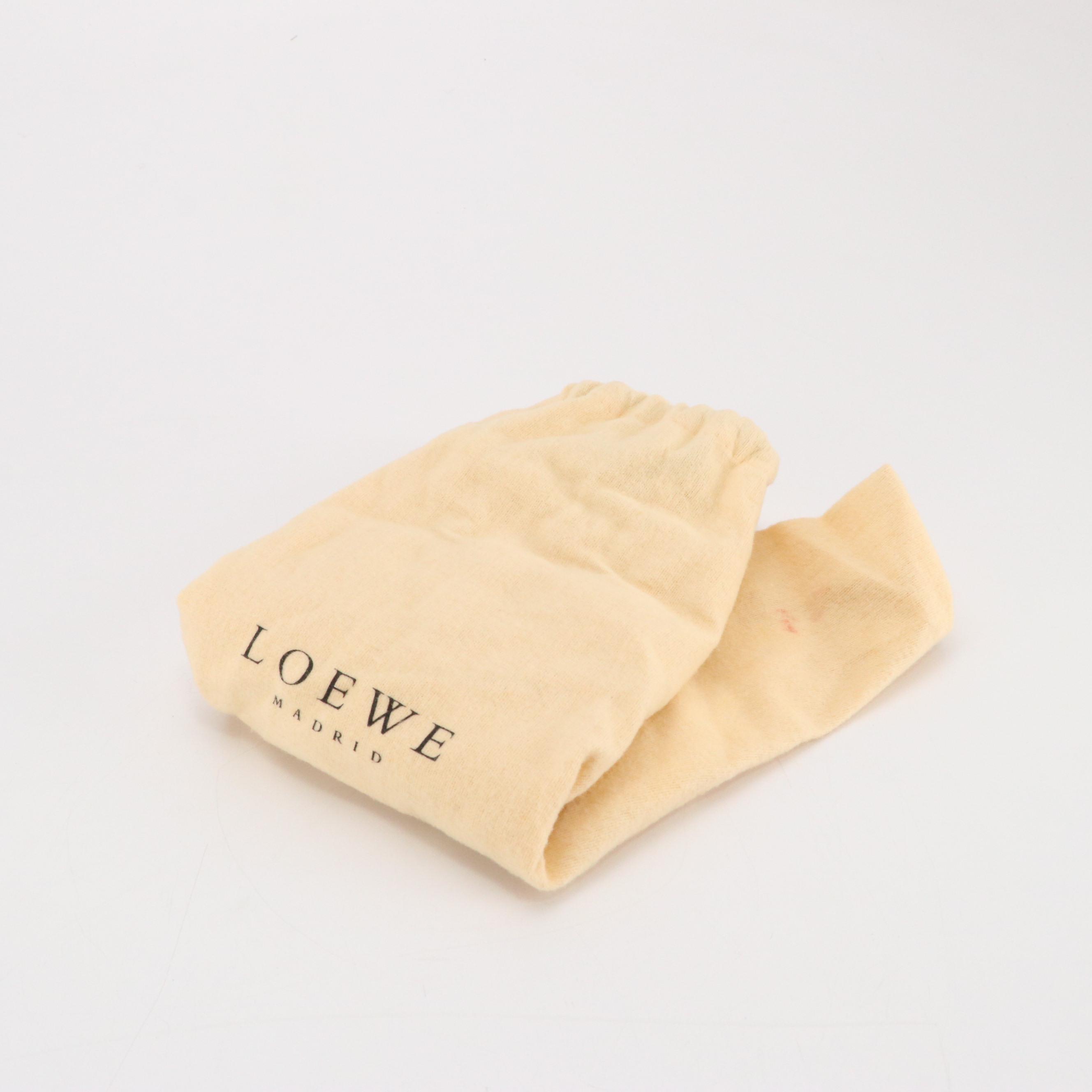 Loewe Shoulder Tote in Taupe Lambskin Leather