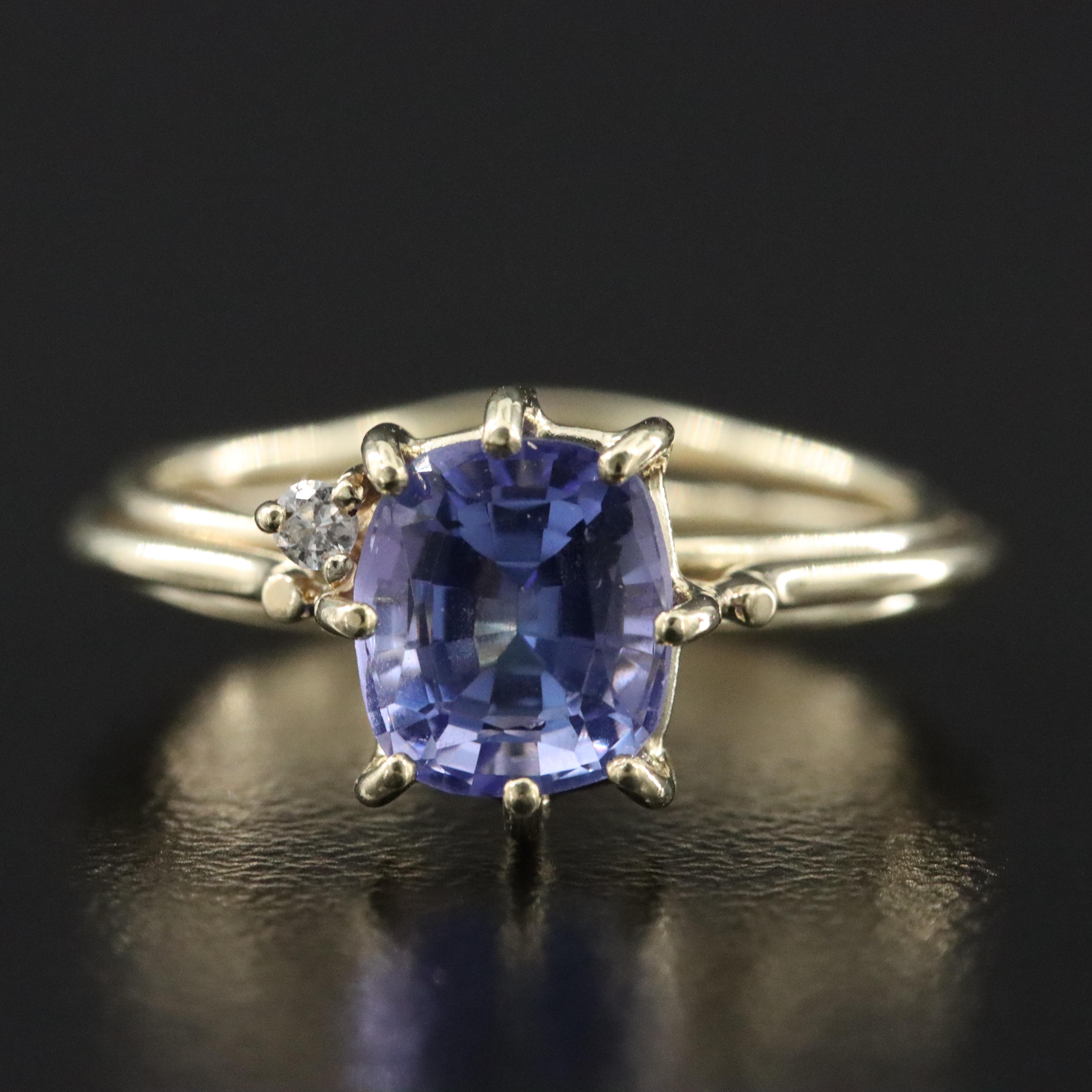 14K Tanzanite and Diamond Ring