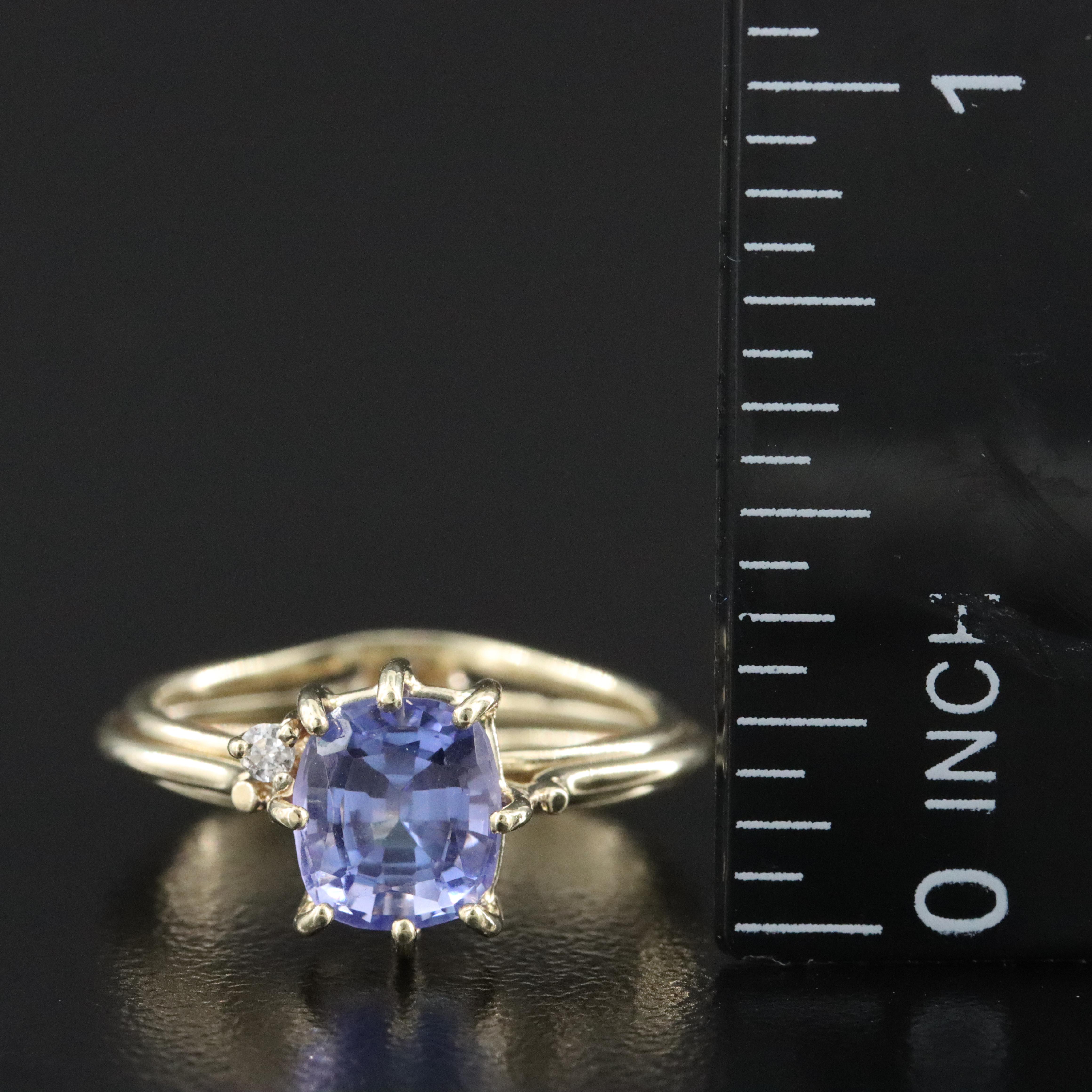 14K Tanzanite and Diamond Ring