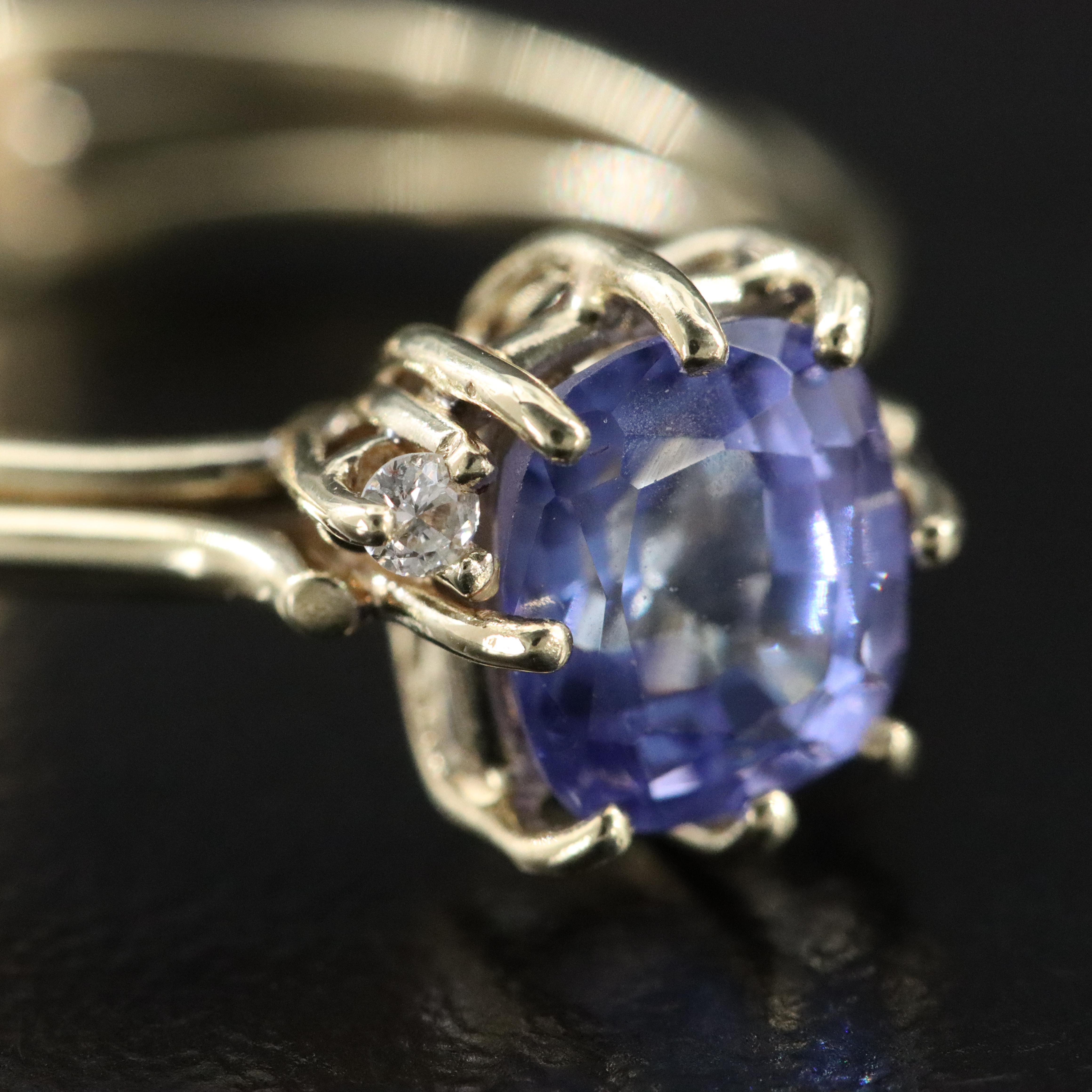 14K Tanzanite and Diamond Ring