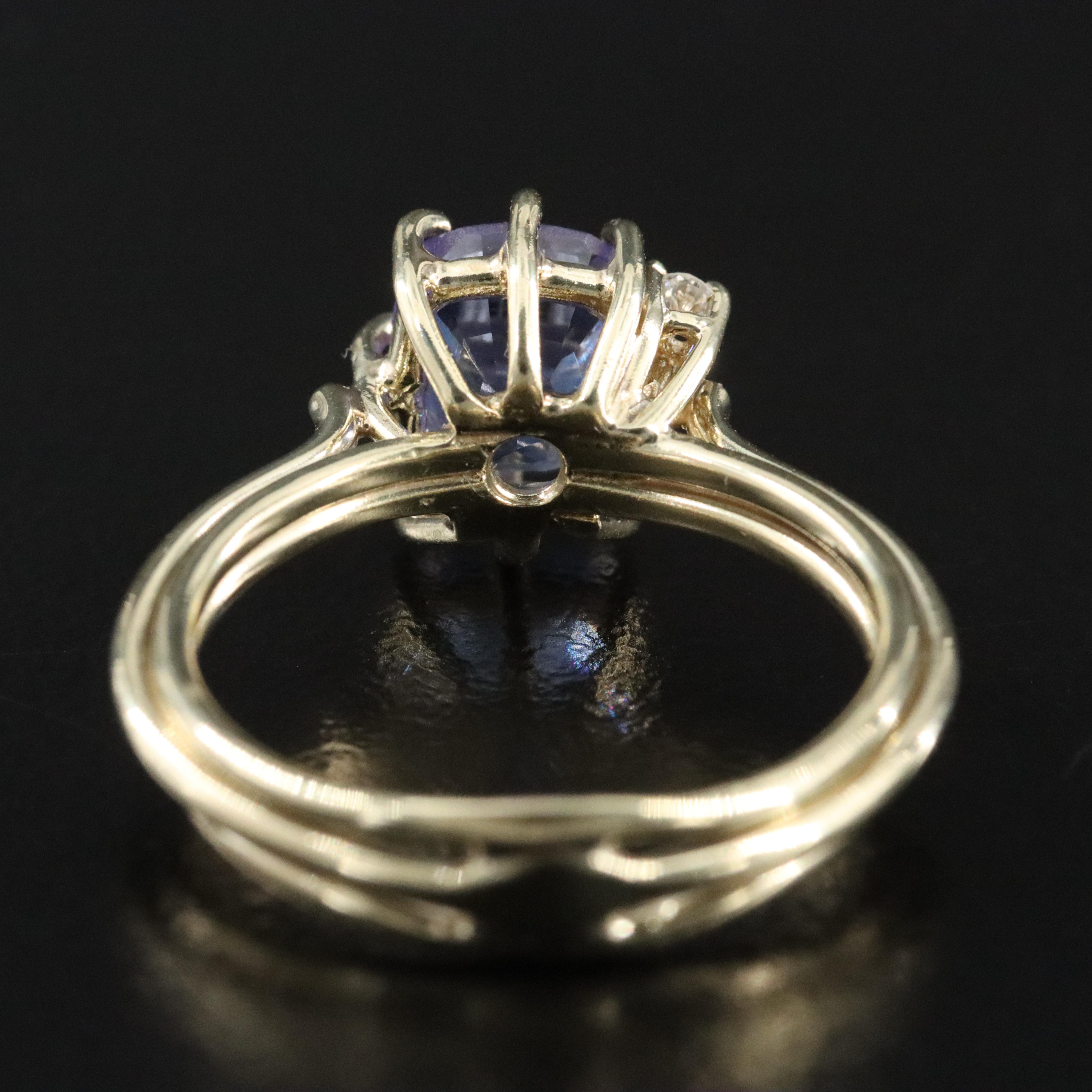 14K Tanzanite and Diamond Ring