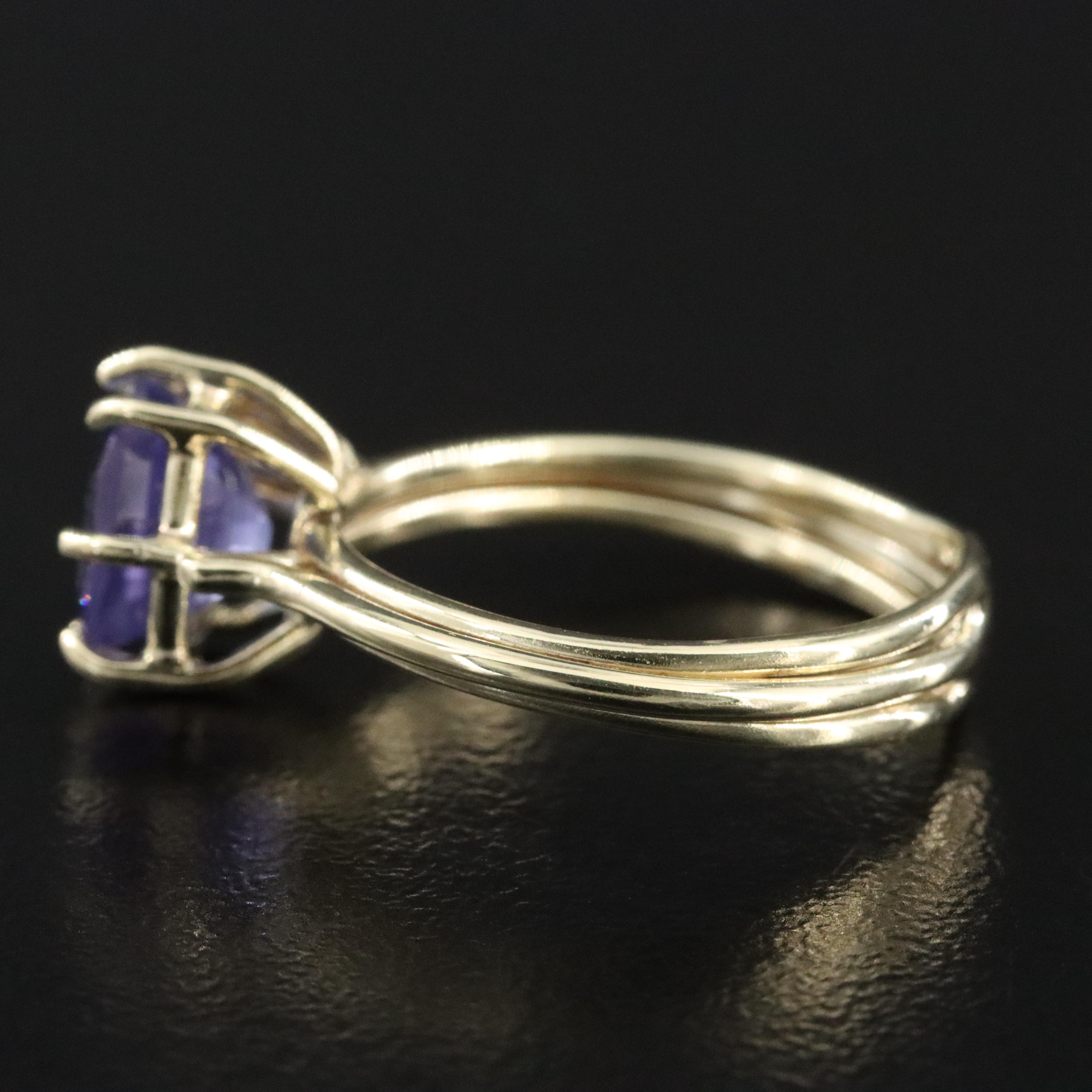 14K Tanzanite and Diamond Ring