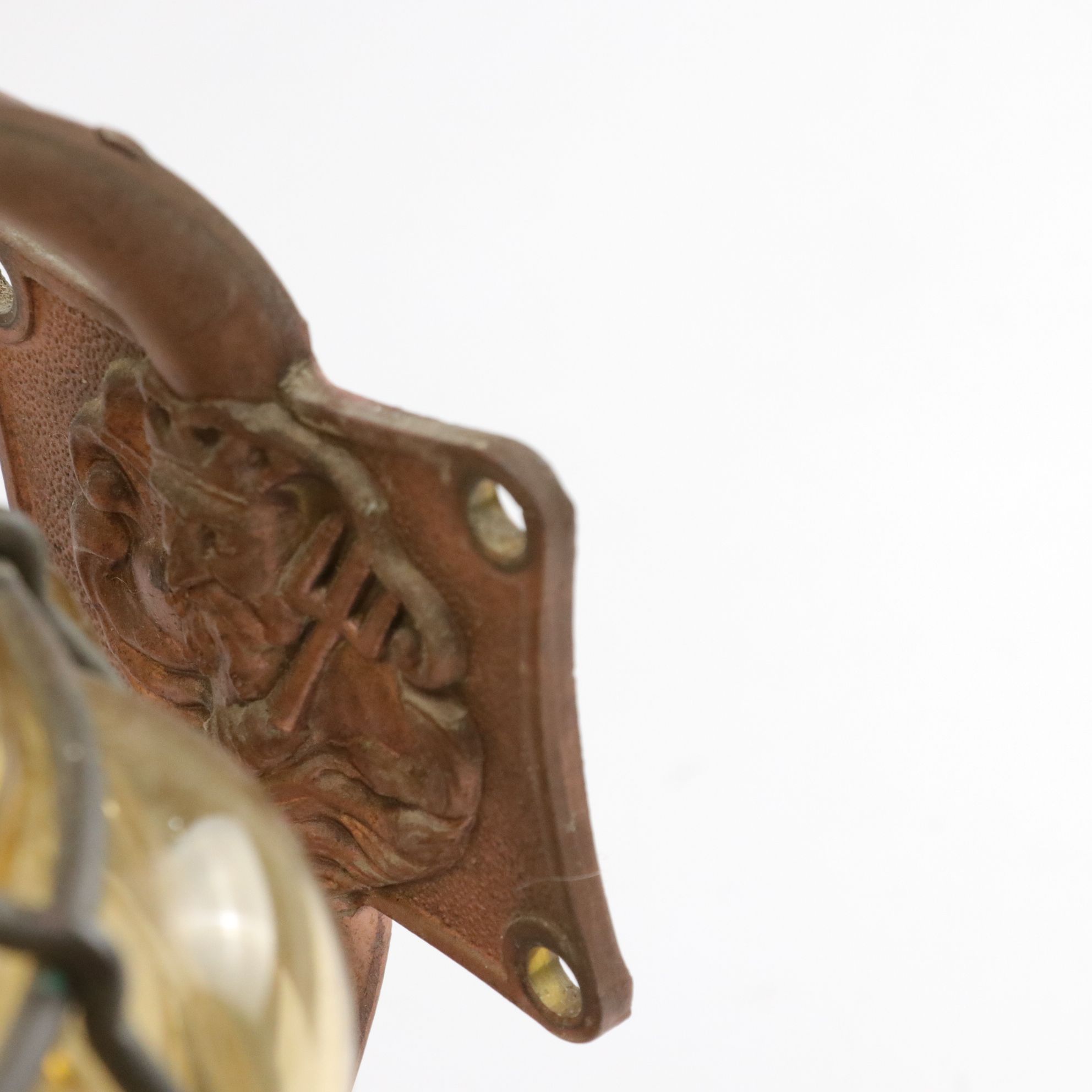 Mexican Style Bubble Glass Caged Lantern Wall Lights