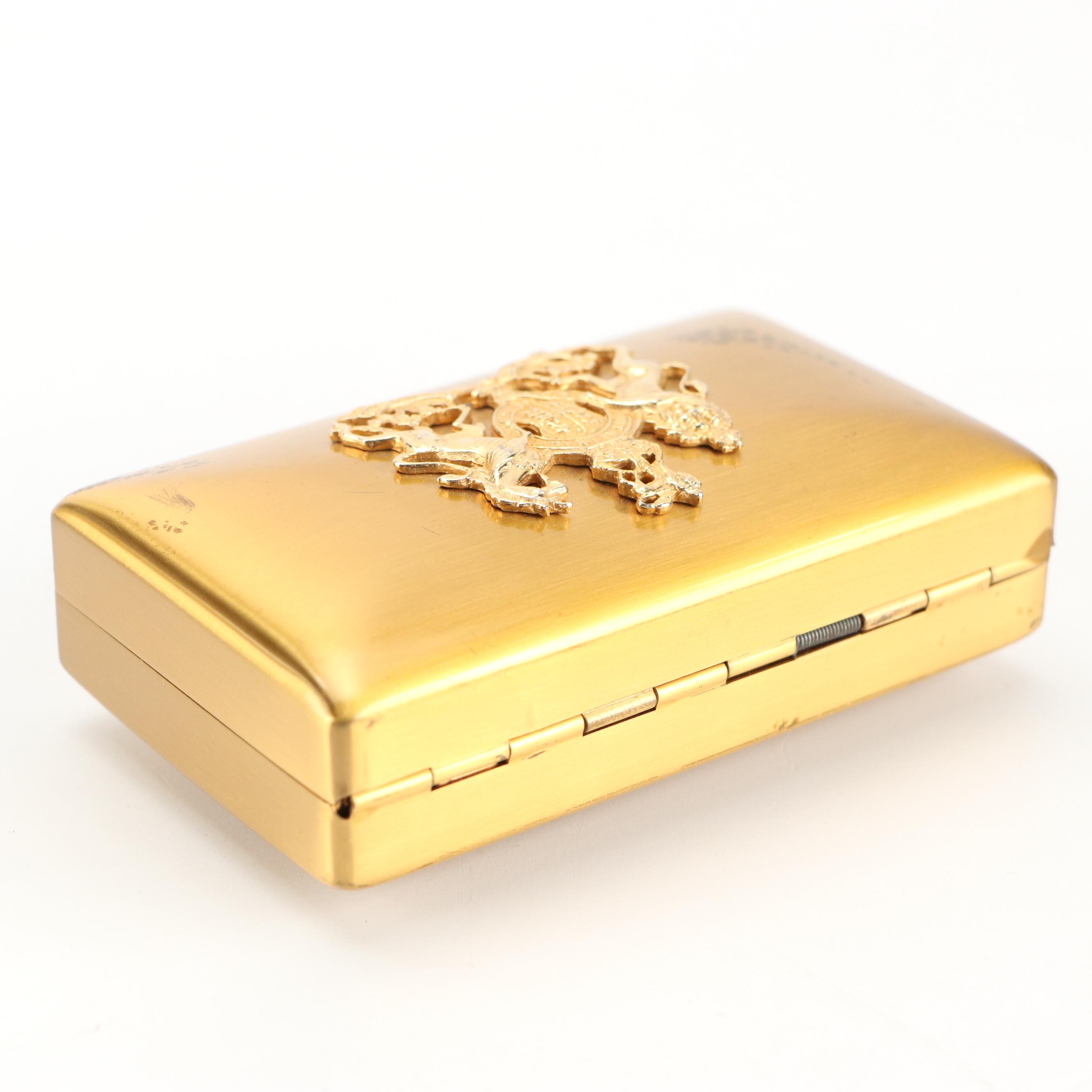 Elgin American Art Deco Miniaudiere with The Queen's Silver Jubilee Plate