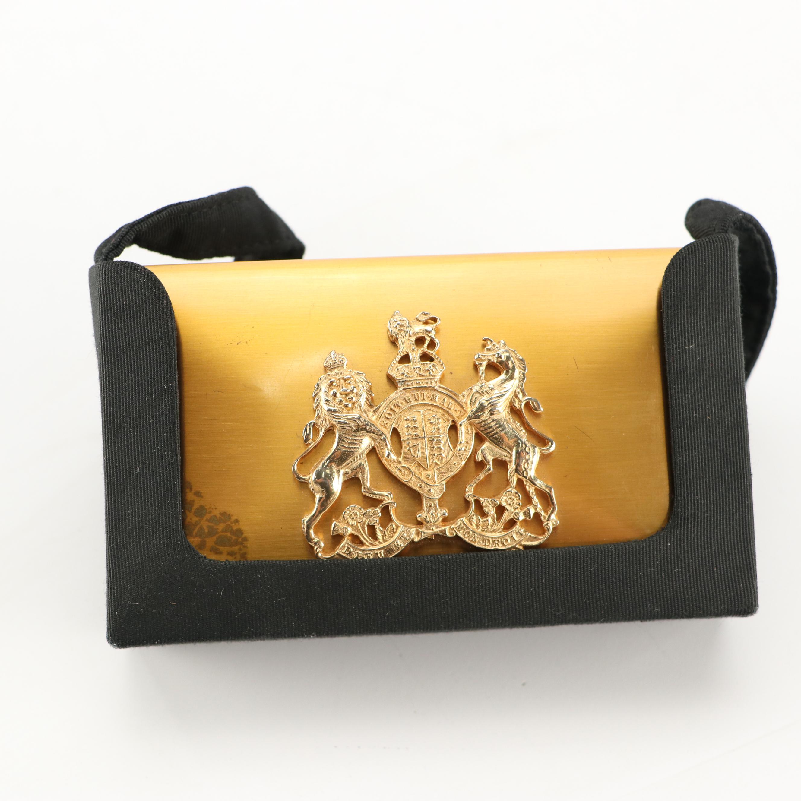 Elgin American Art Deco Miniaudiere with The Queen's Silver Jubilee Plate