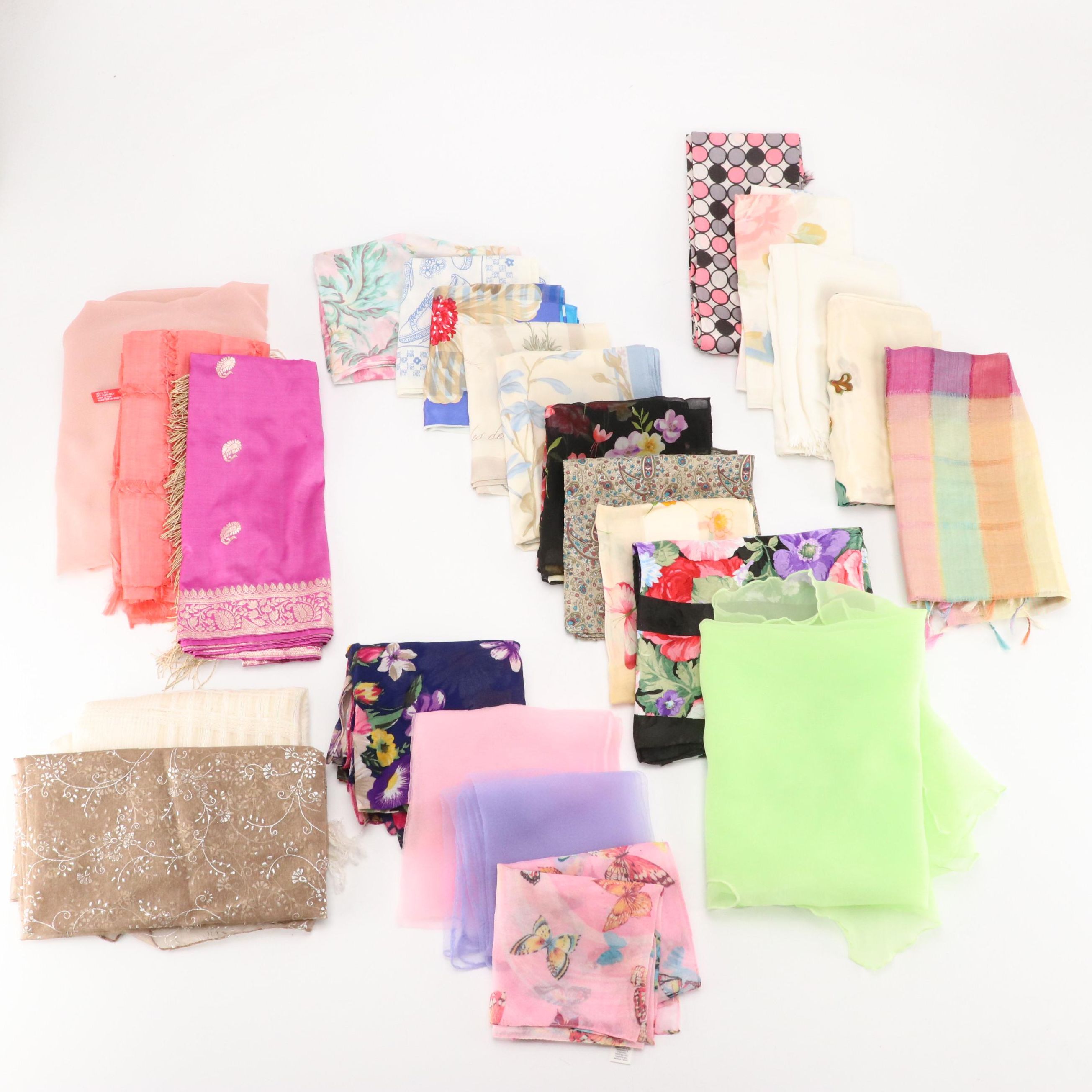 Cejon, Adrienne Vittadini, Echo, and More Vintage Patterned Scarves