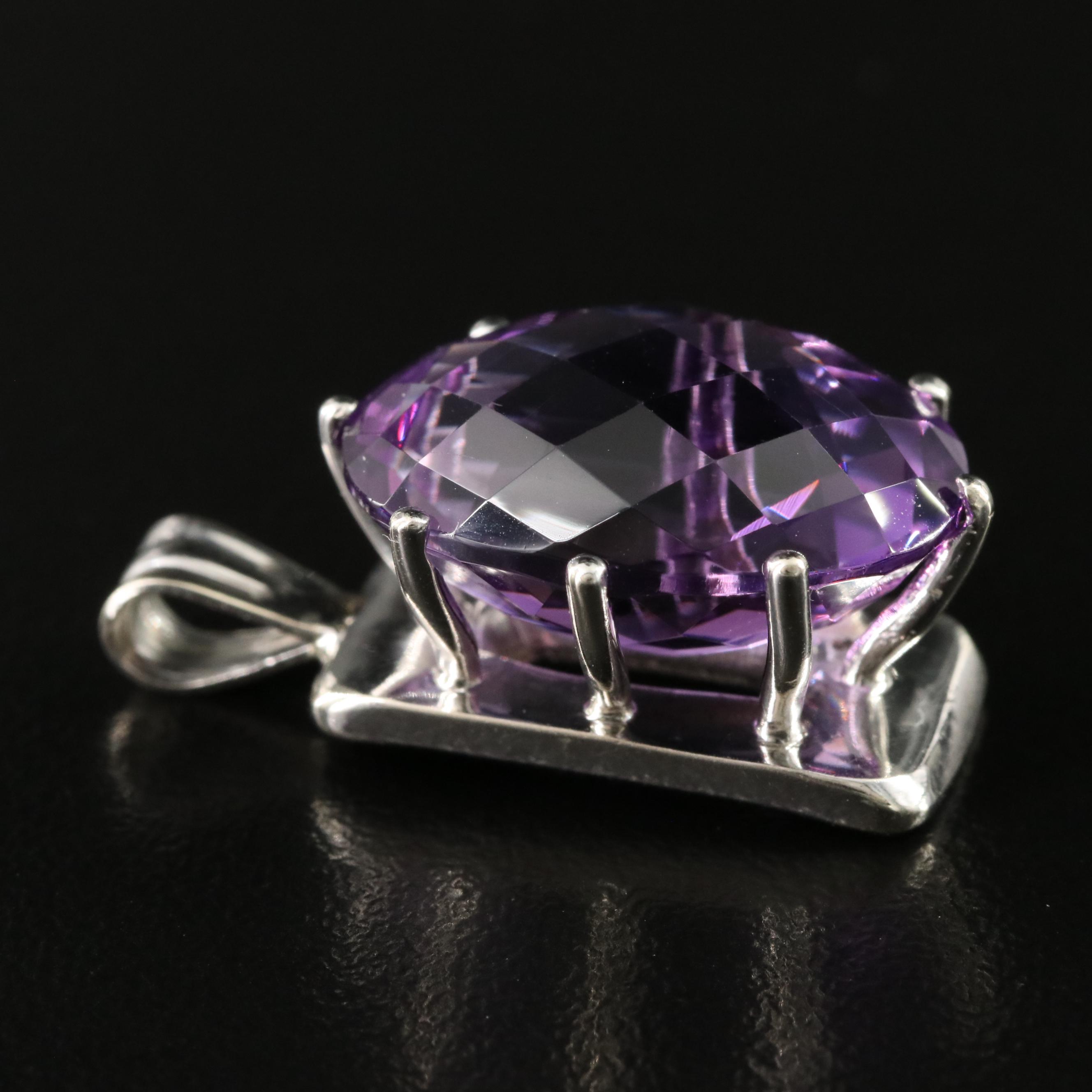 14K 14.23 CT Amethyst Pendant