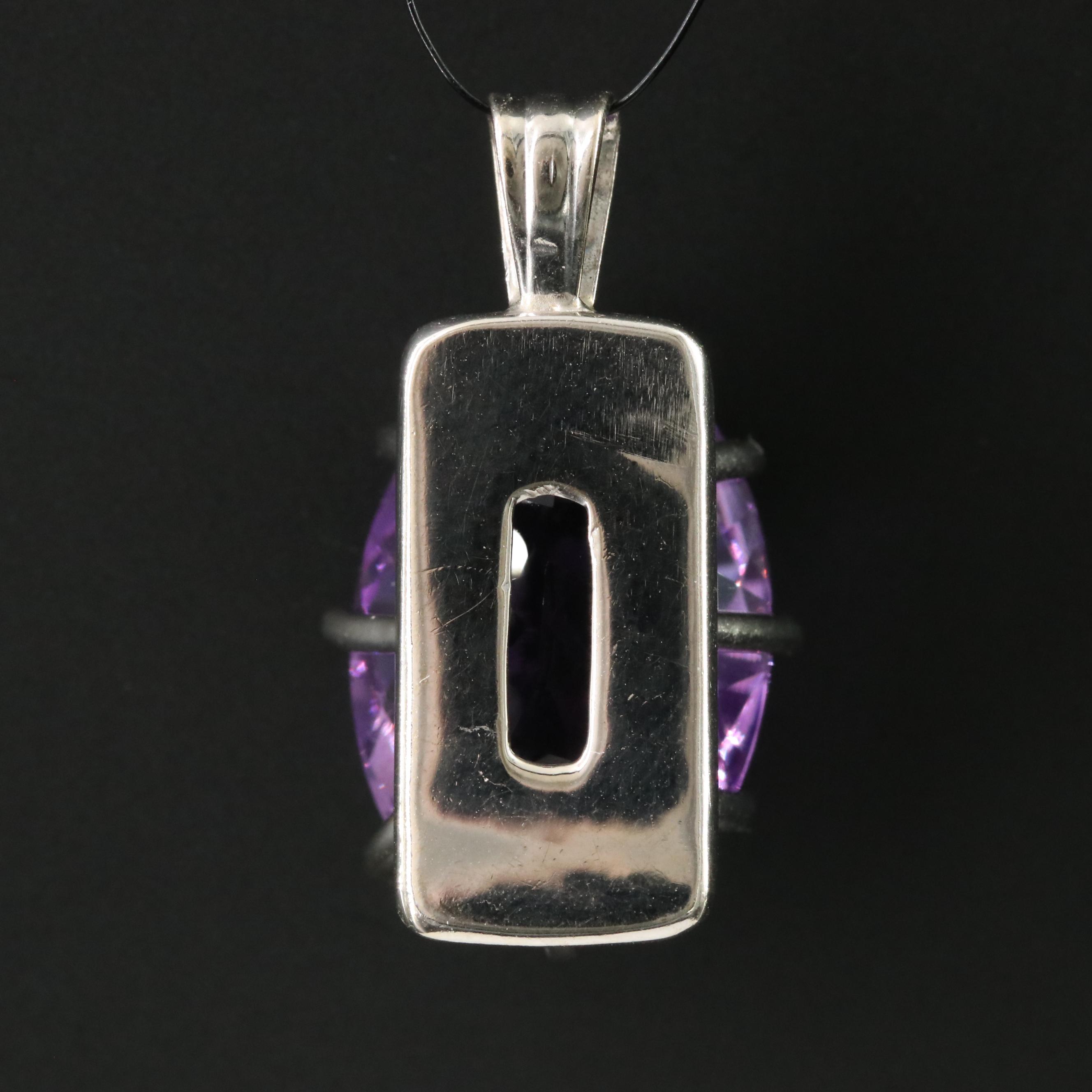 14K 14.23 CT Amethyst Pendant