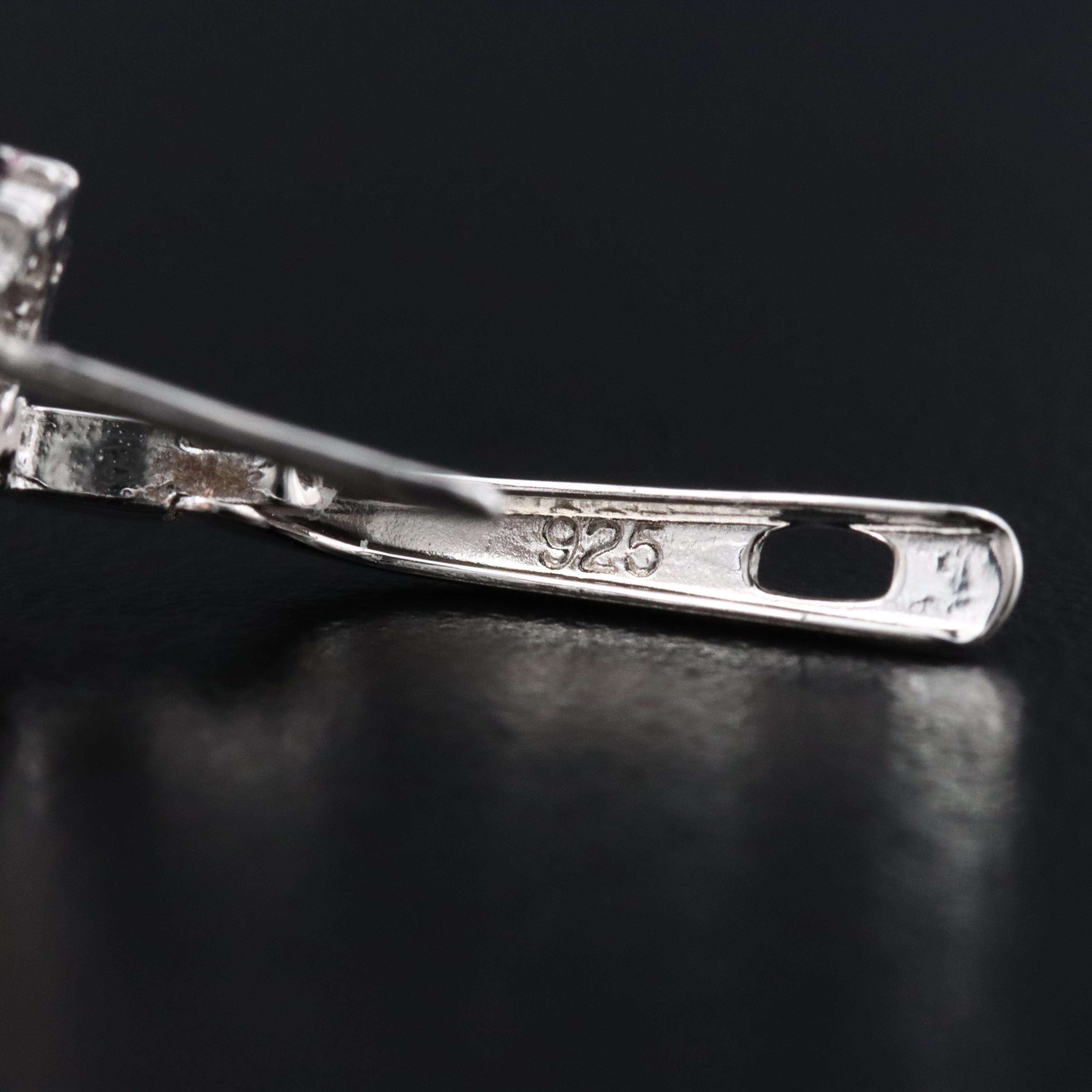 Sterling Opal and Ruby Earrings