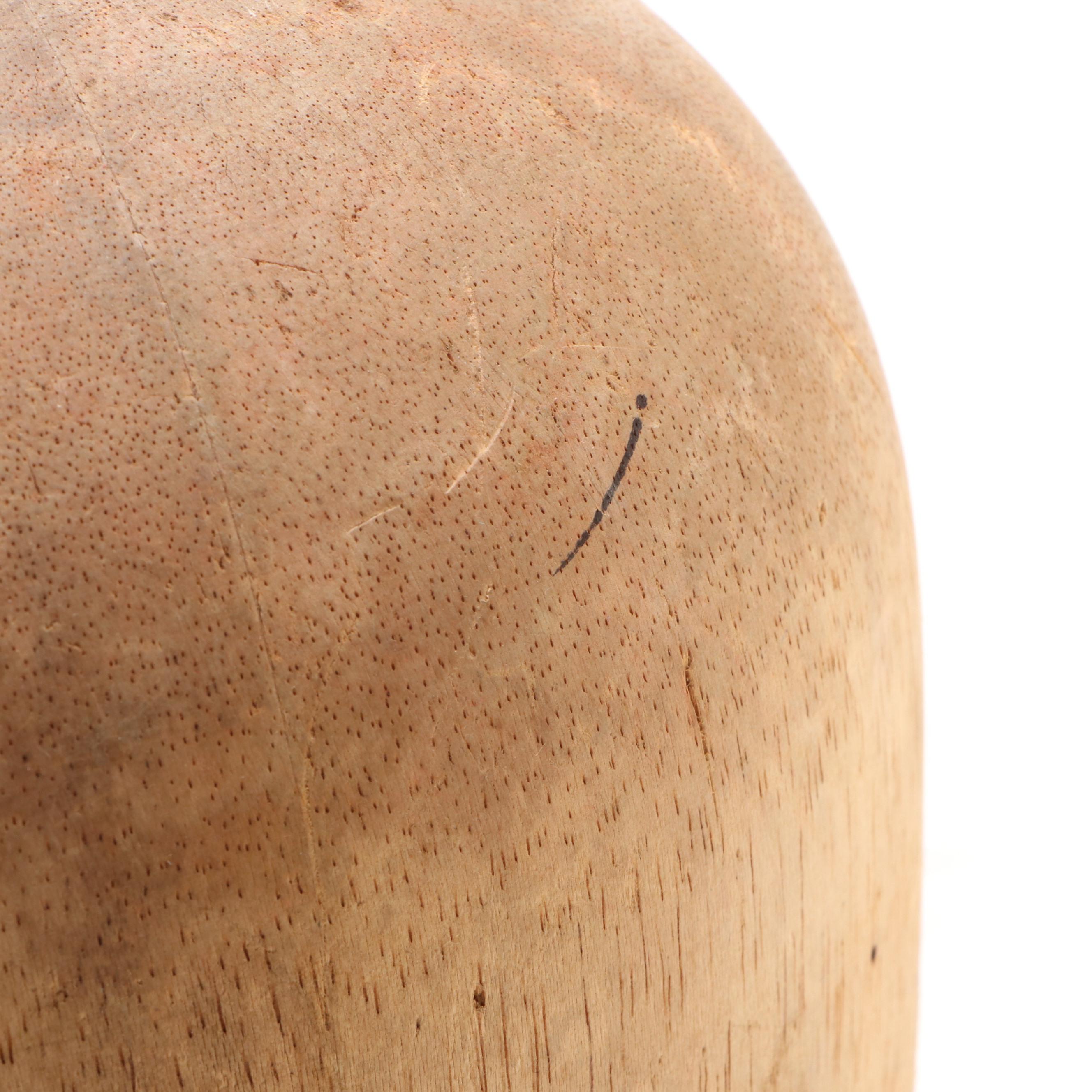 Midwest H.B.& D. Millinery Hat Blocks With Wig Stand, Early/Mid-20th Century