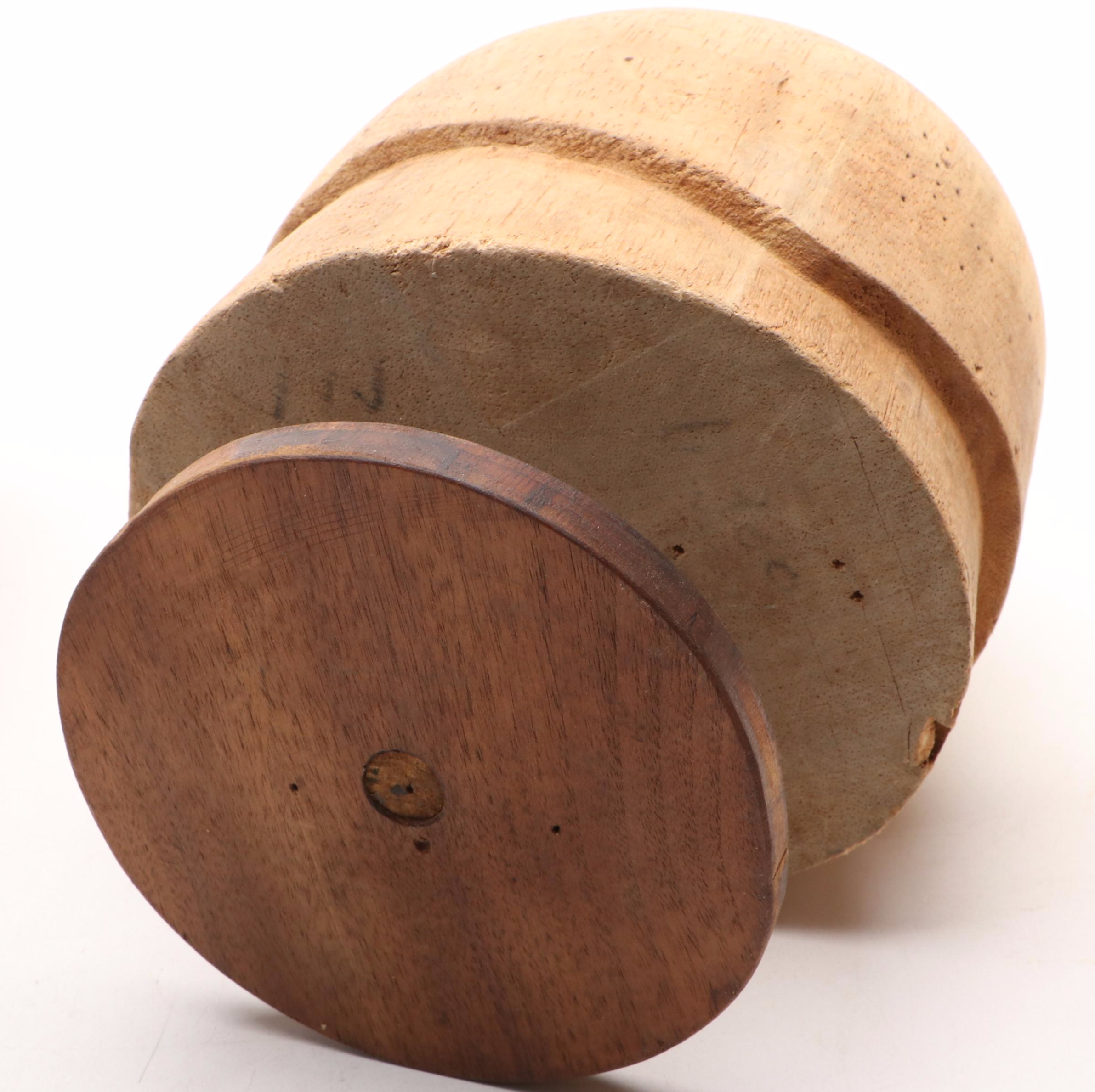 Midwest H.B.& D. Millinery Hat Blocks With Wig Stand, Early/Mid-20th Century