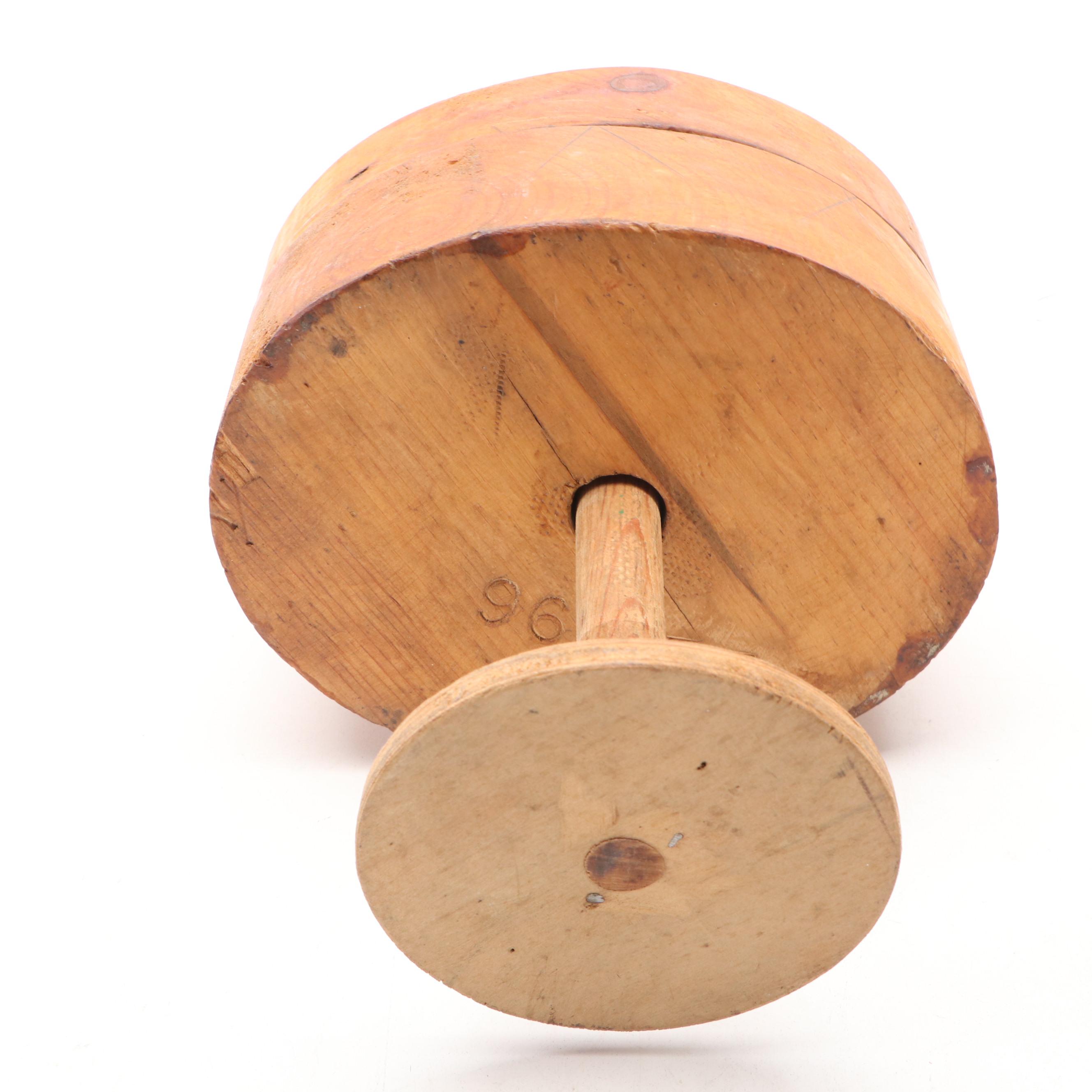 Wooden Millinery Hat Forms, Early/Mid-20th Century