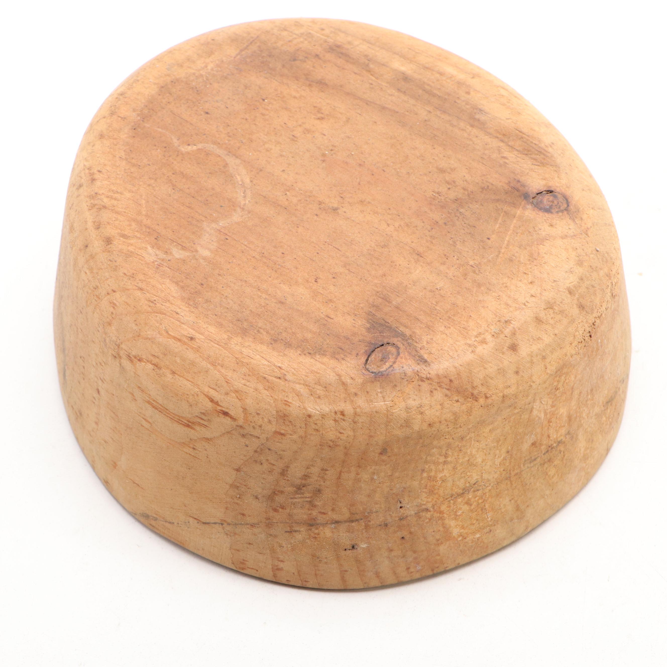 Wooden Millinery Hat Forms, Early/Mid-20th Century