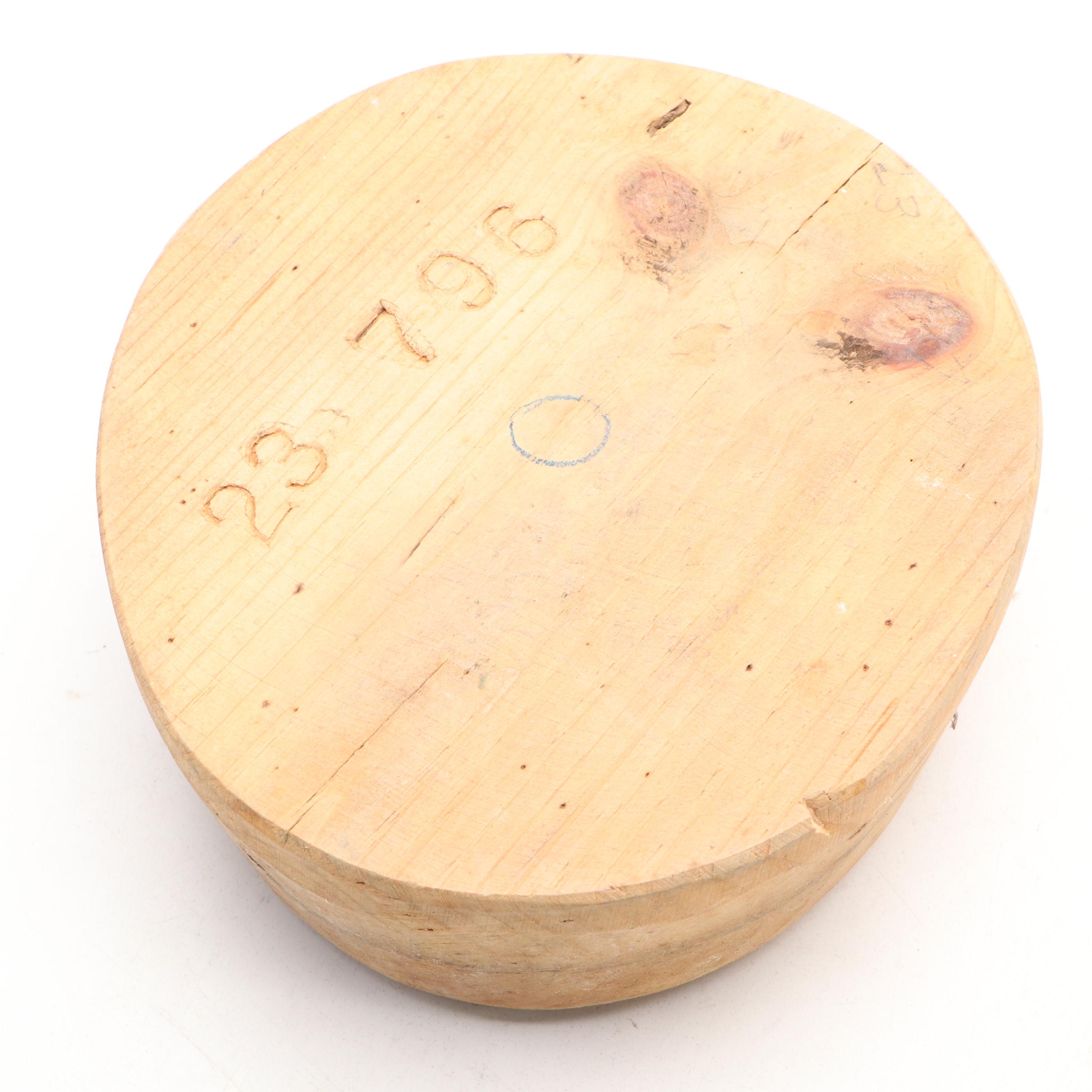 Wooden Millinery Hat Forms, Early/Mid-20th Century