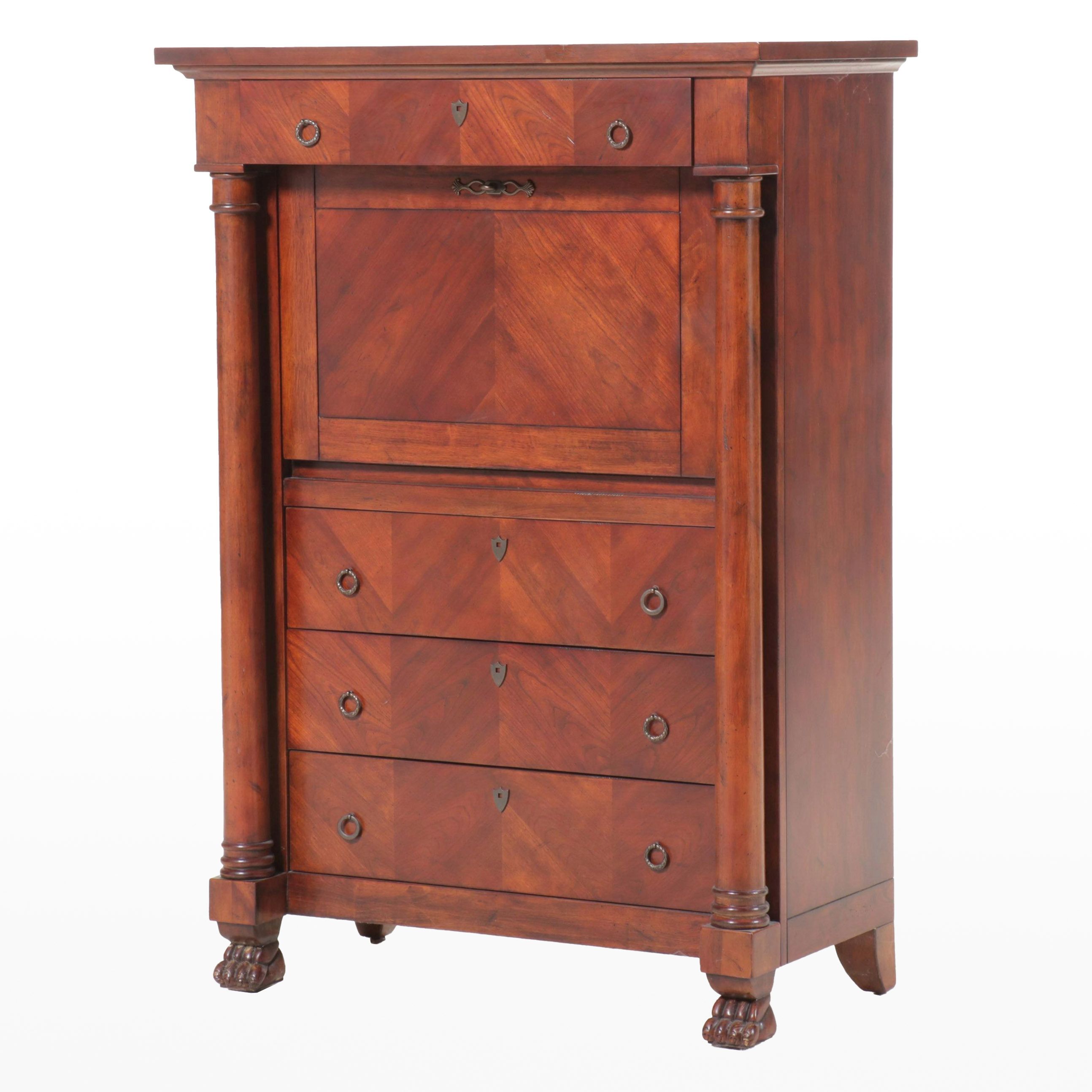 Butler Empire Style Cherry Secretary Desk