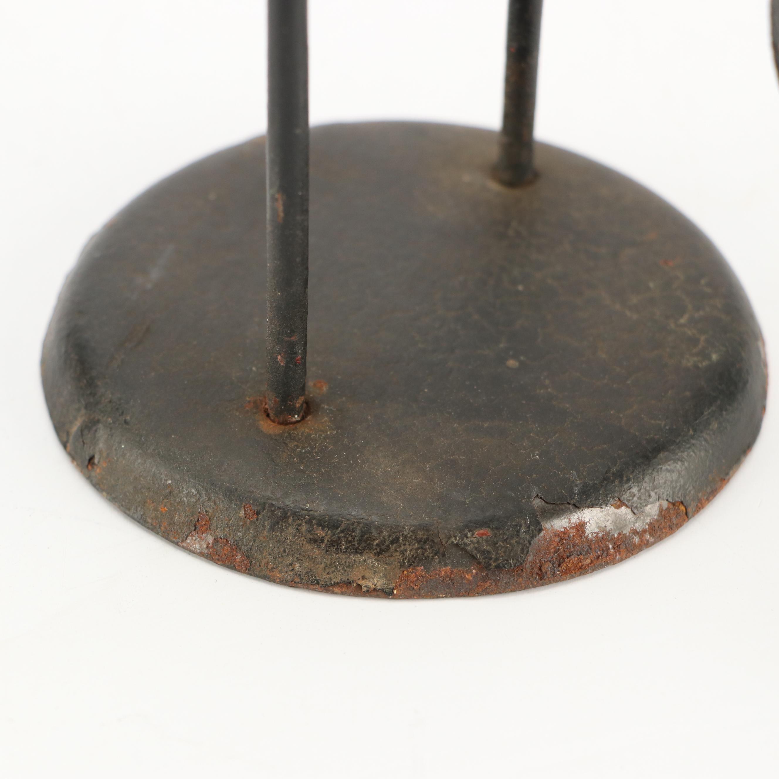 Hand-Painted Folk Art Metal Horse and Cowboy Kinetic Pendulum Balance