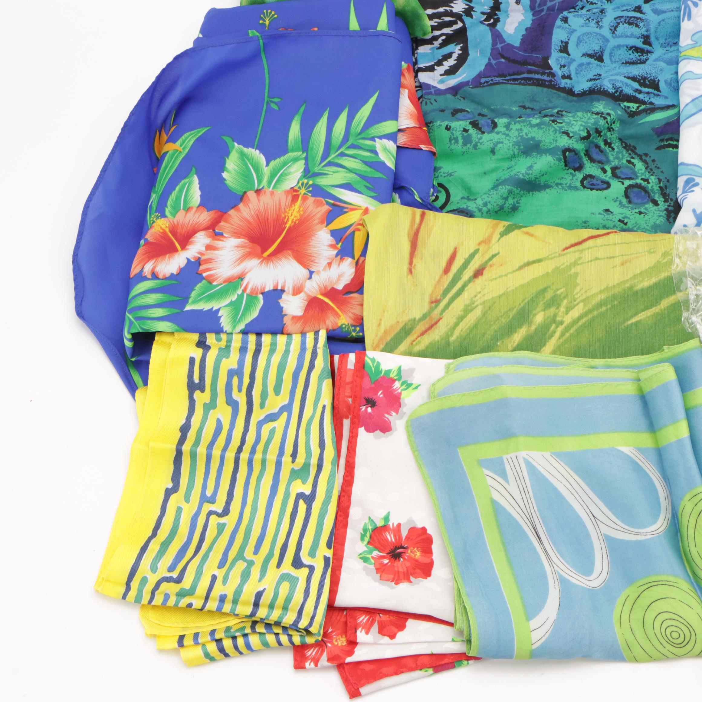 Assorted Pattern Scarves, Wraps/Sarongs Featuring Cejon, Westbound Beach, More