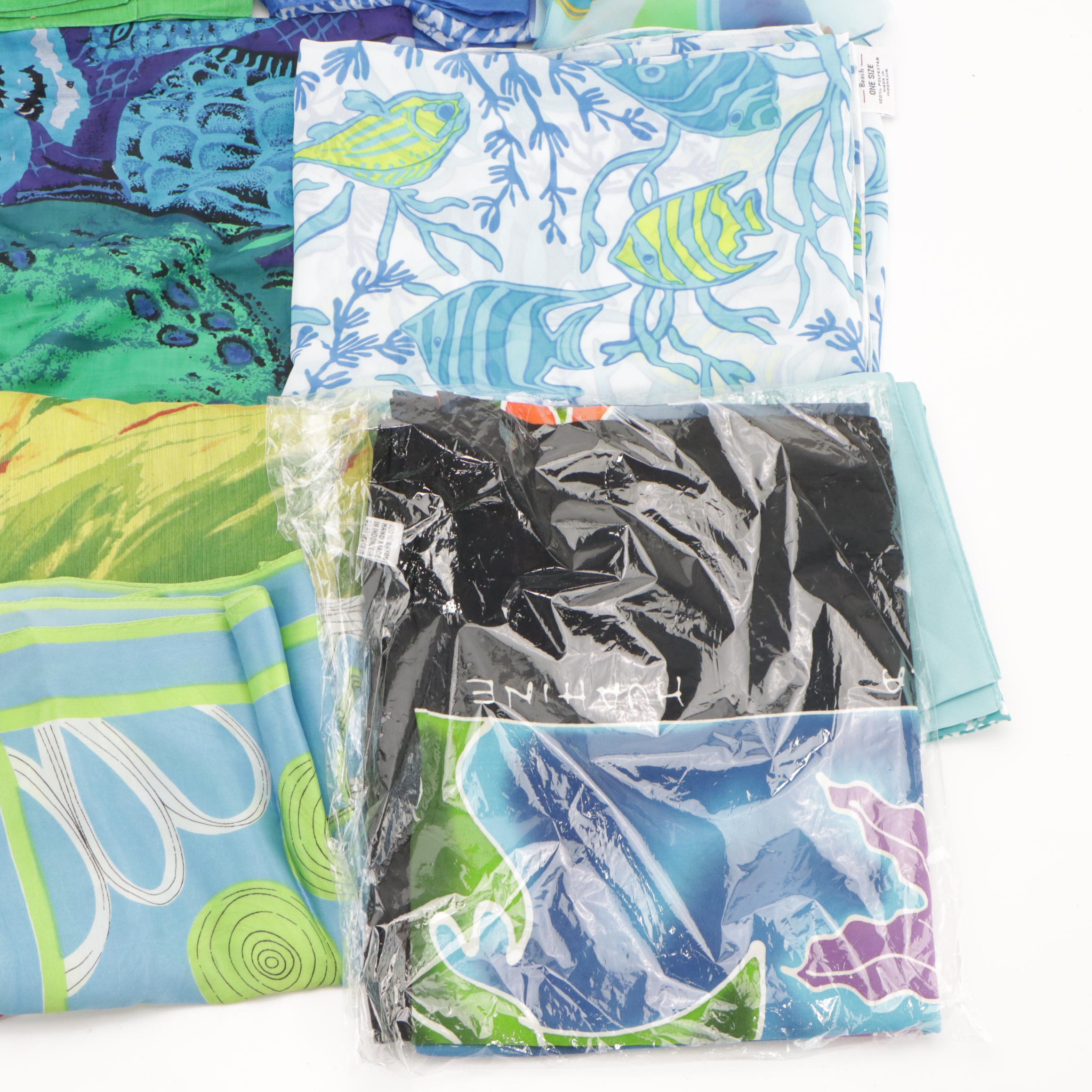 Assorted Pattern Scarves, Wraps/Sarongs Featuring Cejon, Westbound Beach, More